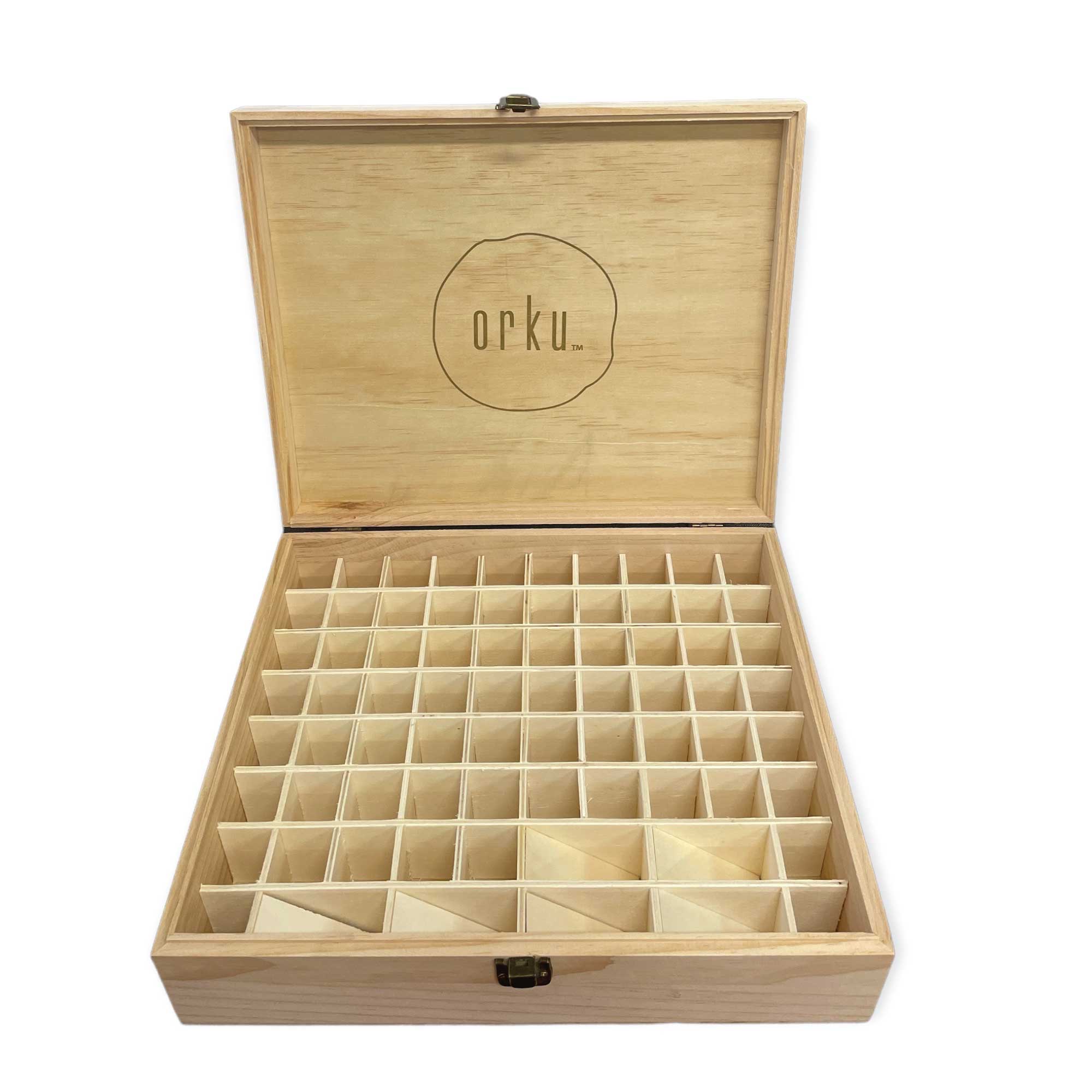 74 Slots Essential Oils Storage Box - Wooden 1-Tier Bottle Holder 8