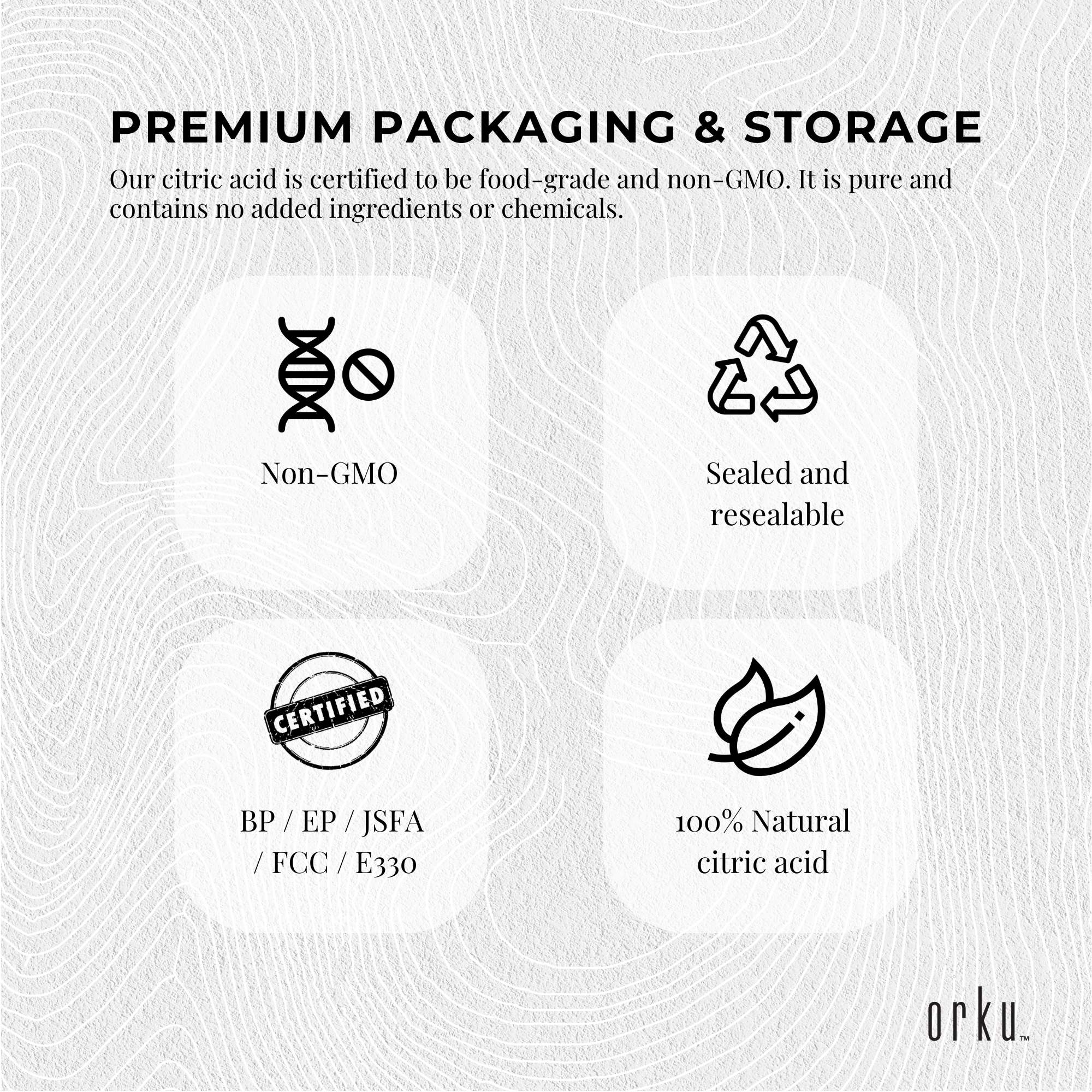 5Kg Citric Acid Powder - Food Grade Anhydrous GMO Free Preservative c6h807 8