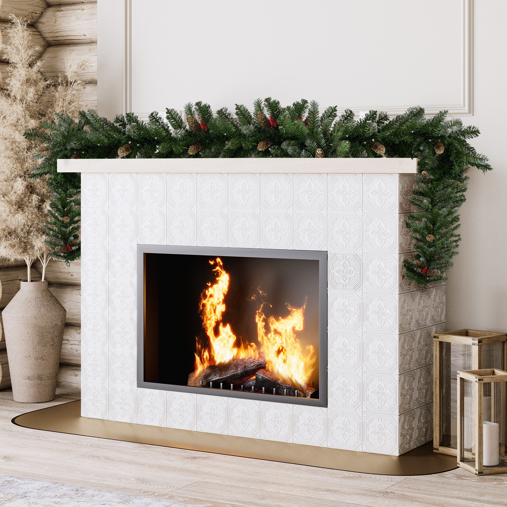 Christabelle 274cm Christmas Garland with Pine Cones & Berries 6