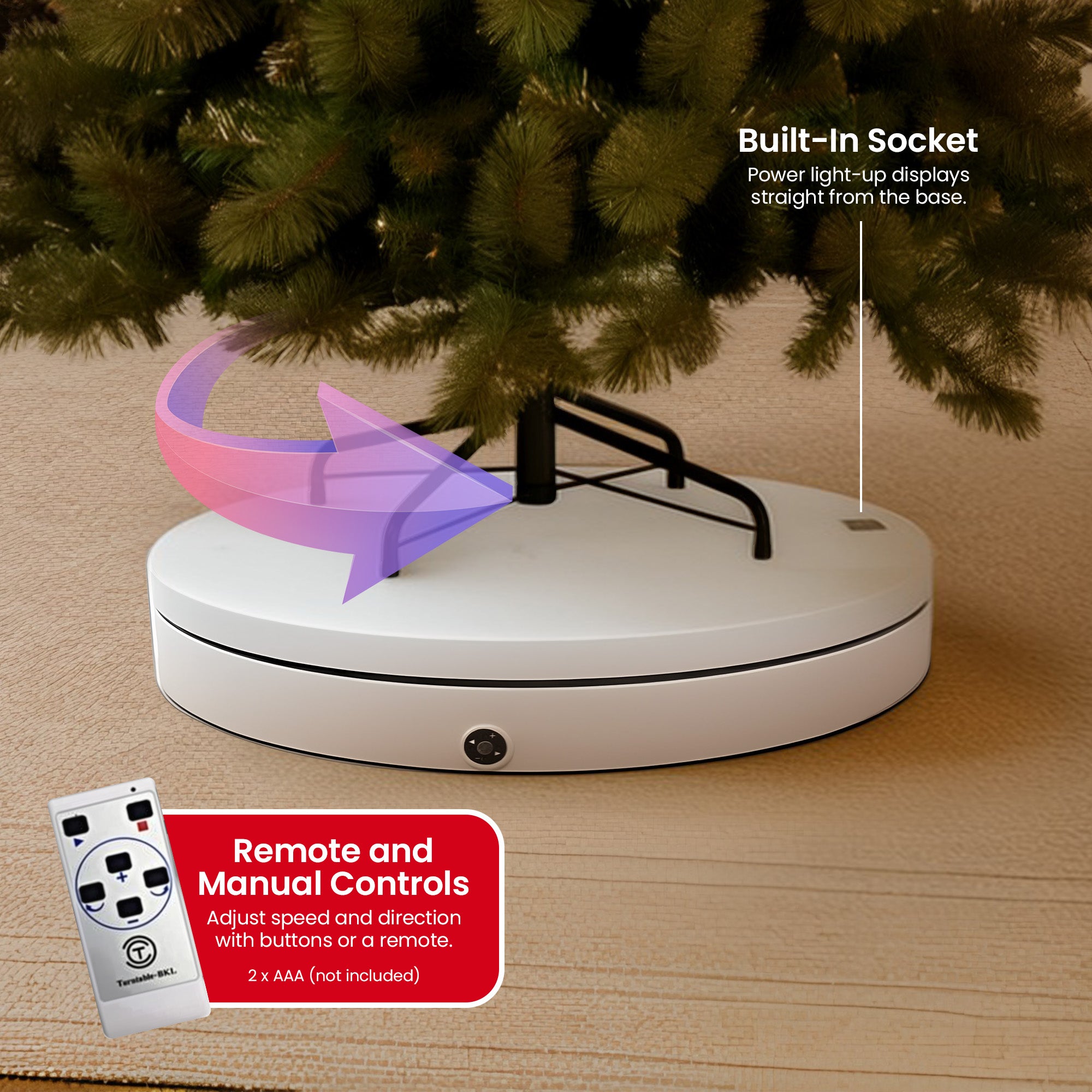 Christabelle 60cm 100kg Commercial-grade Electric Display Turntable Christmas 5