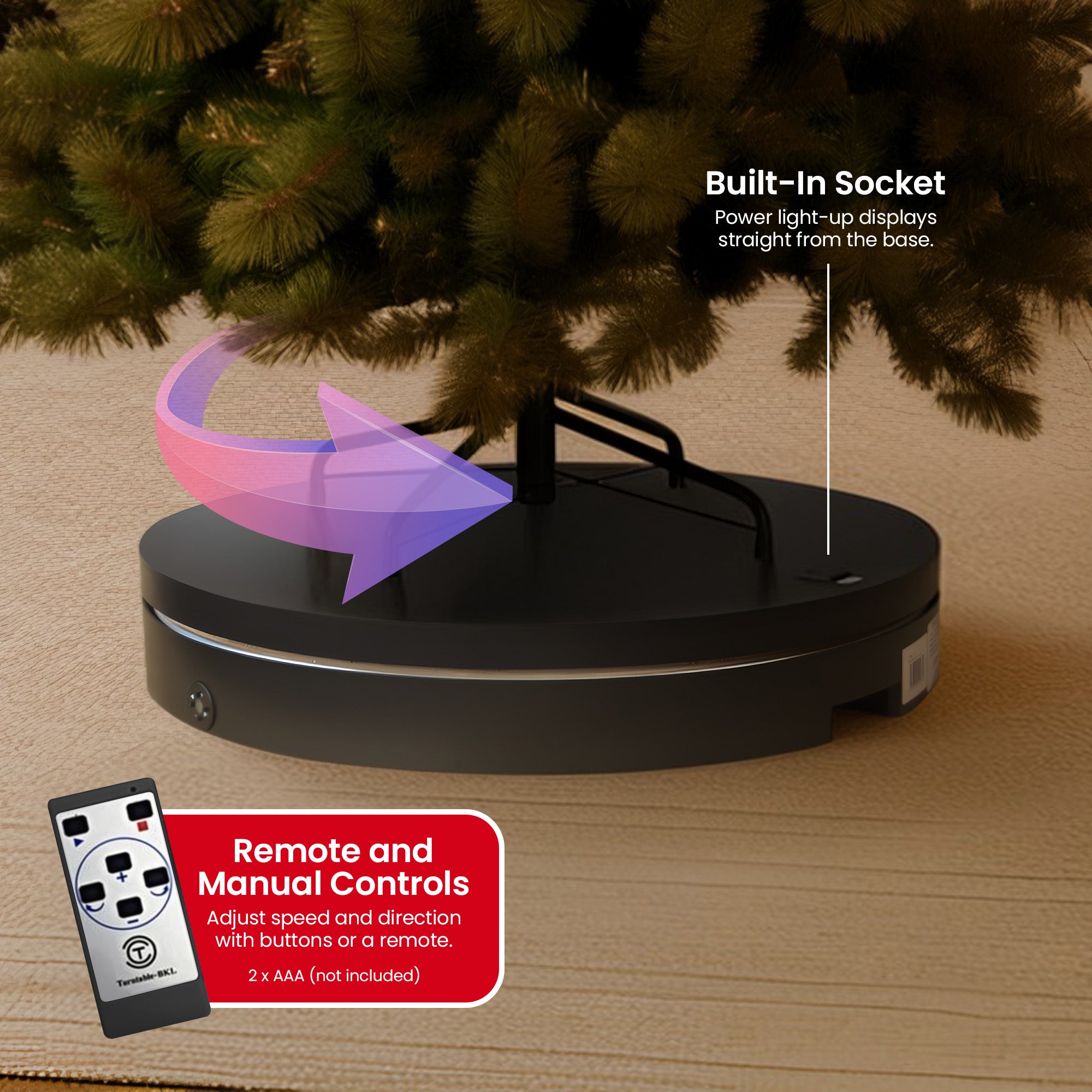 Christabelle 60cm 100kg Commercial-grade Electric Display Turntable 5