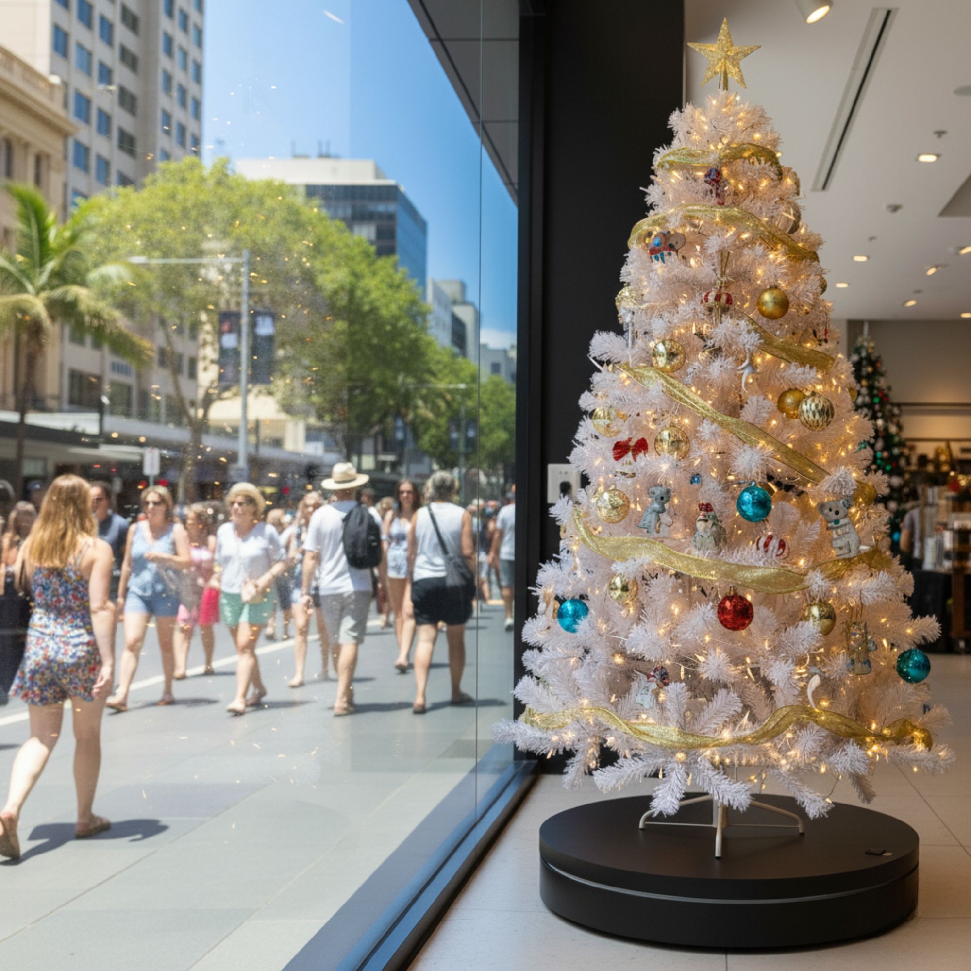 Christabelle 80cm 200kg Commercial Electric Display Turntable Power Outlet Black 3