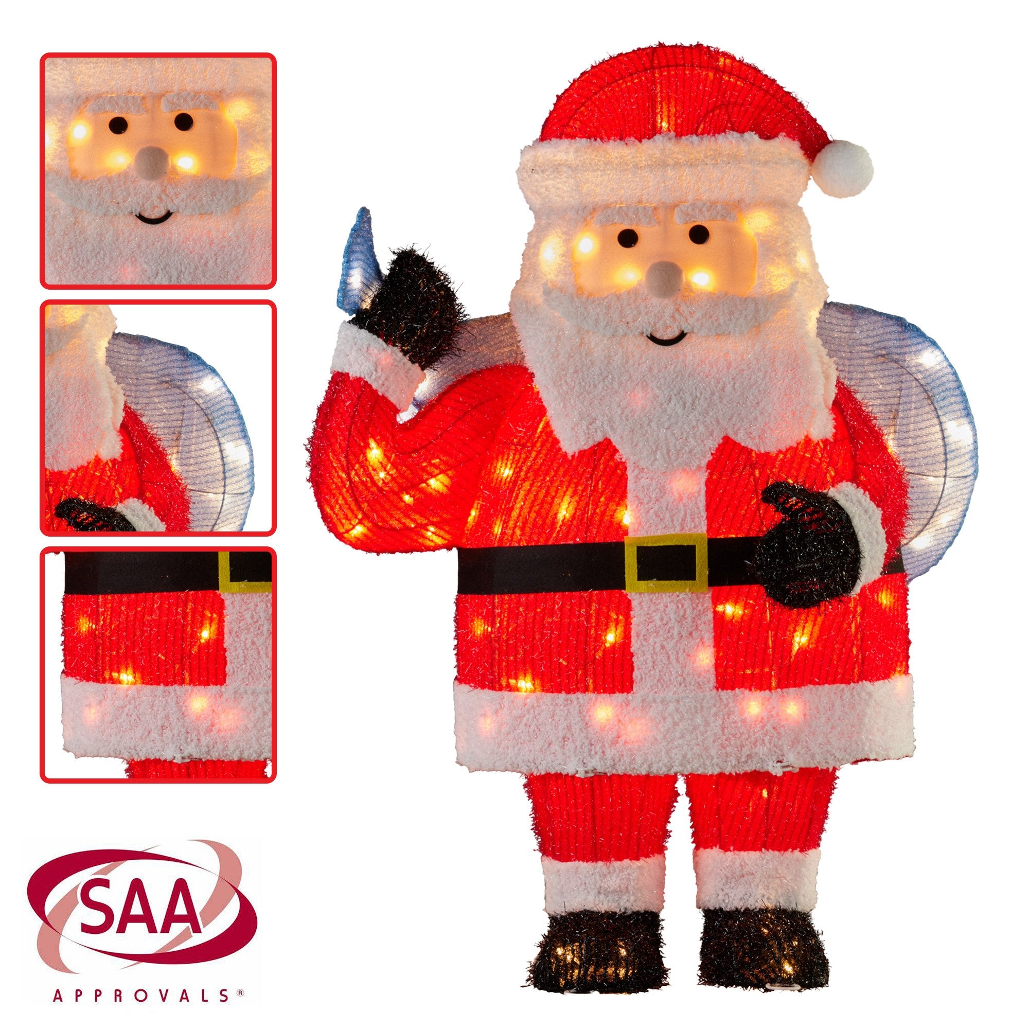 Christabelle 81cm Christmas Santa Display with Lights 5