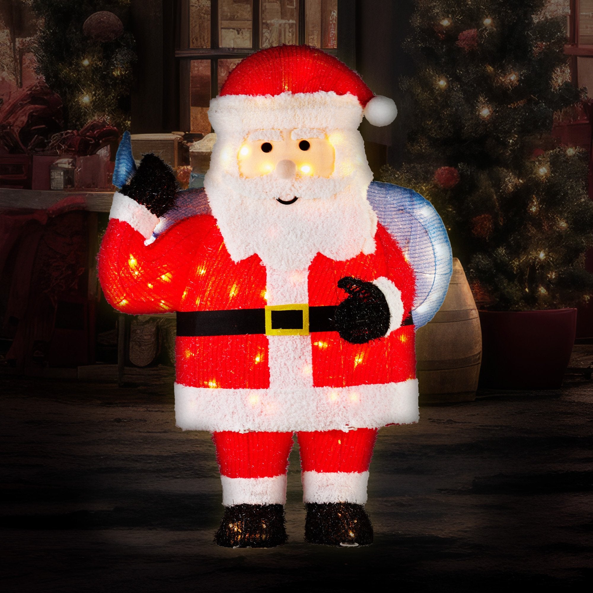 Christabelle 81cm Christmas Santa Display with Lights 6