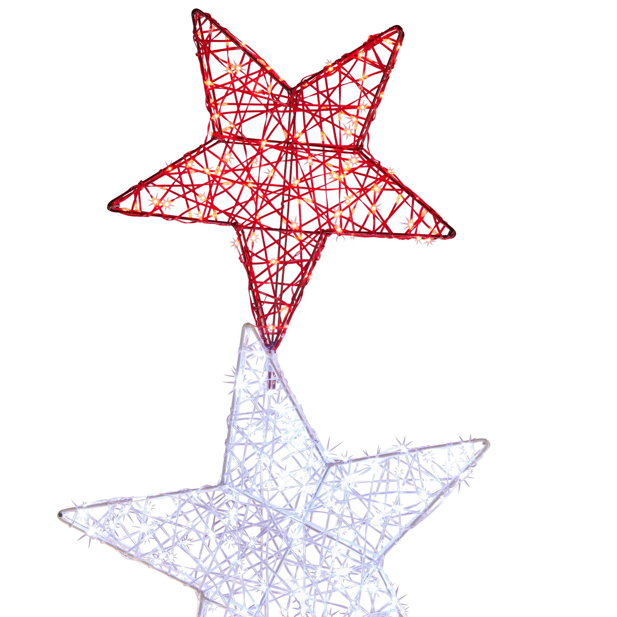 Christabelle 120cm Triple Star Christmas Display with Lights 8