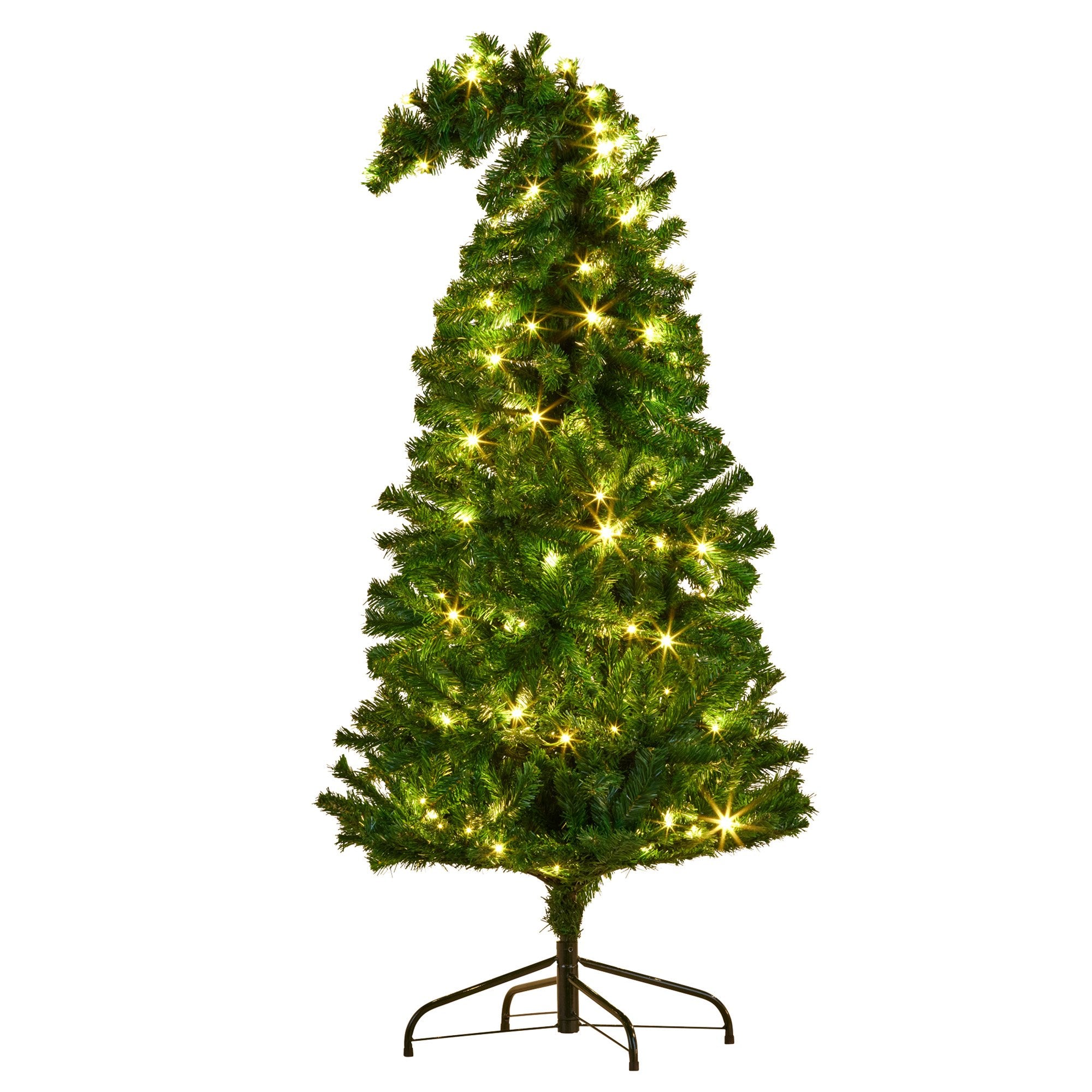 Christabelle Bad Santa 1.2m Curved Multicolour Pre-Lit Christmas Tree with 550 Tips 3