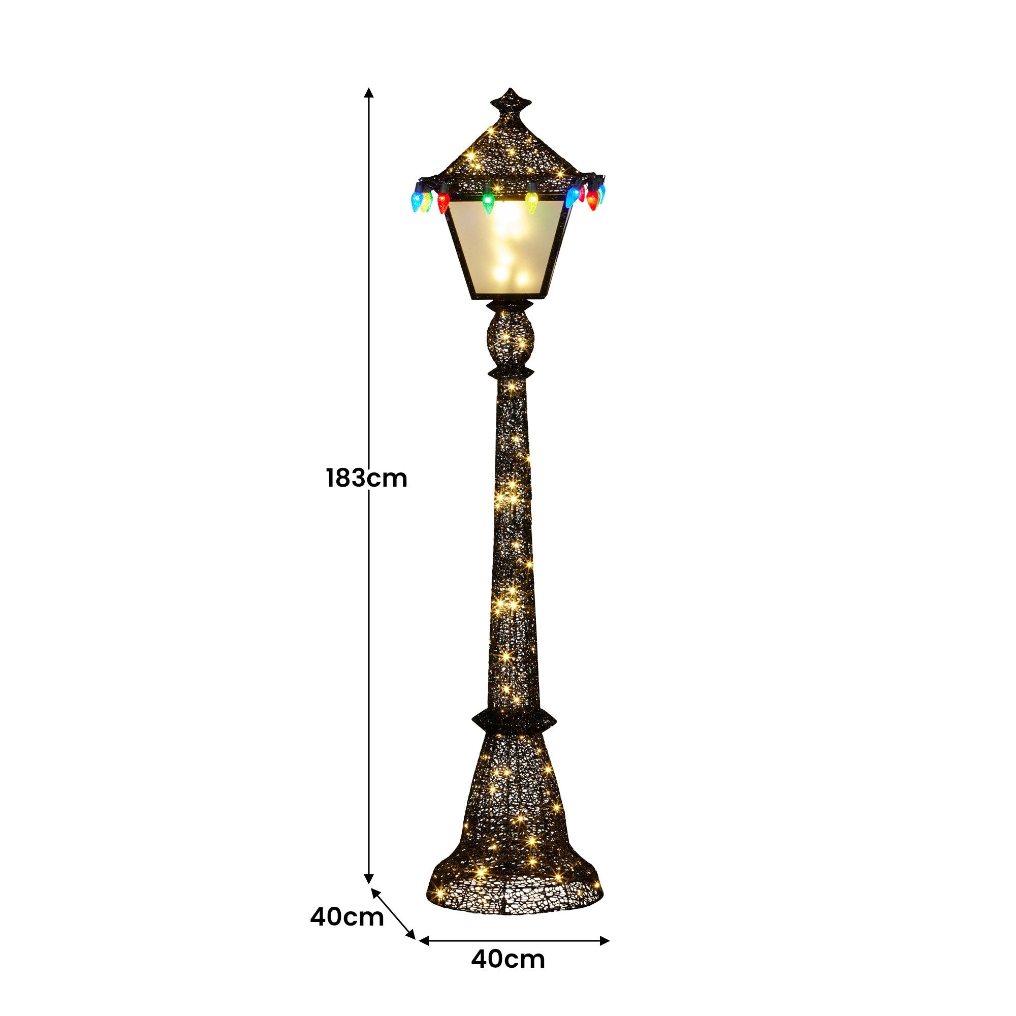 Christabelle Christmas Lamp Post Display 183cm With Lights 5
