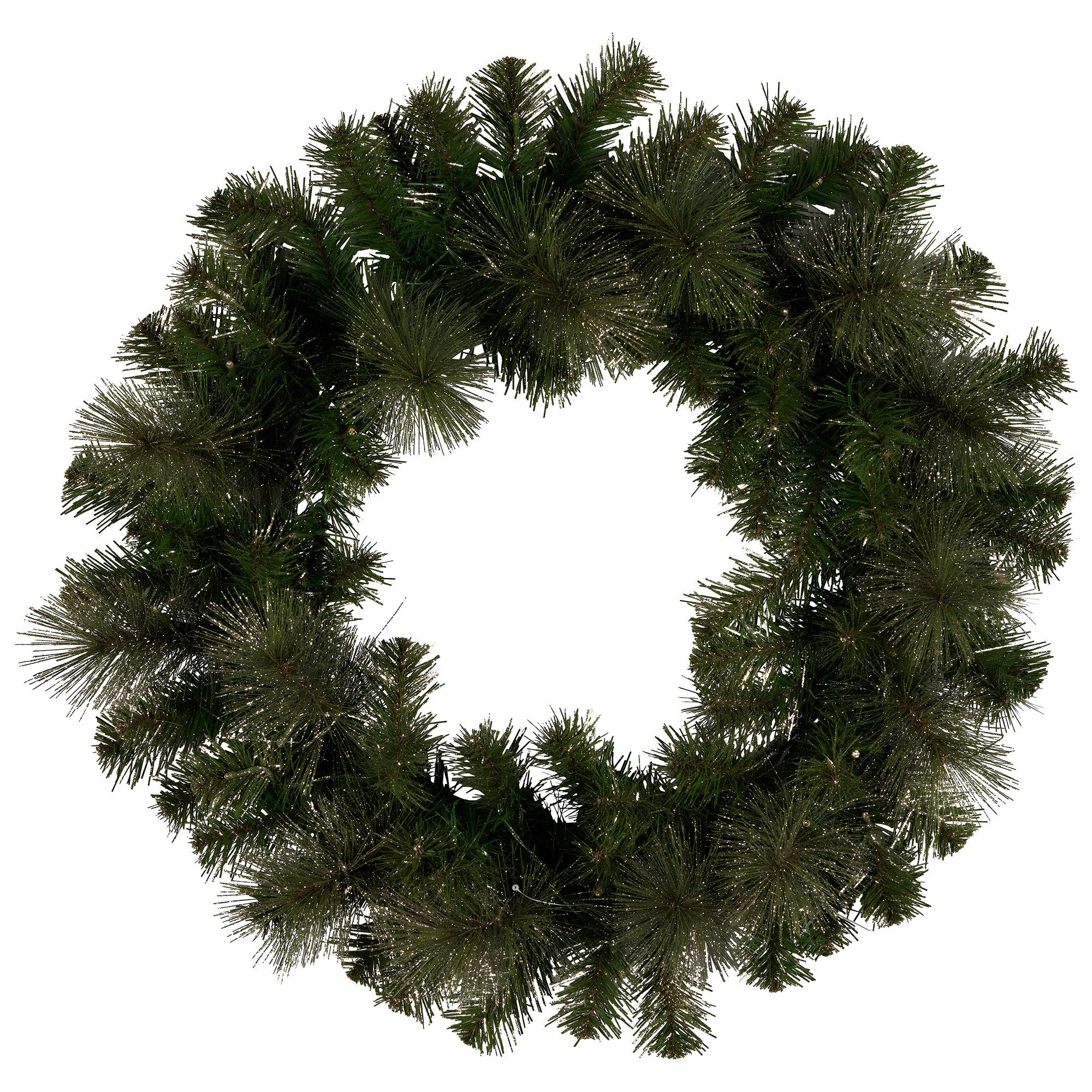 Christabelle 61cm Christmas Wreath with LED Lights Glittery Gold Pine re-Lit Front Door Decoration Ornament 5