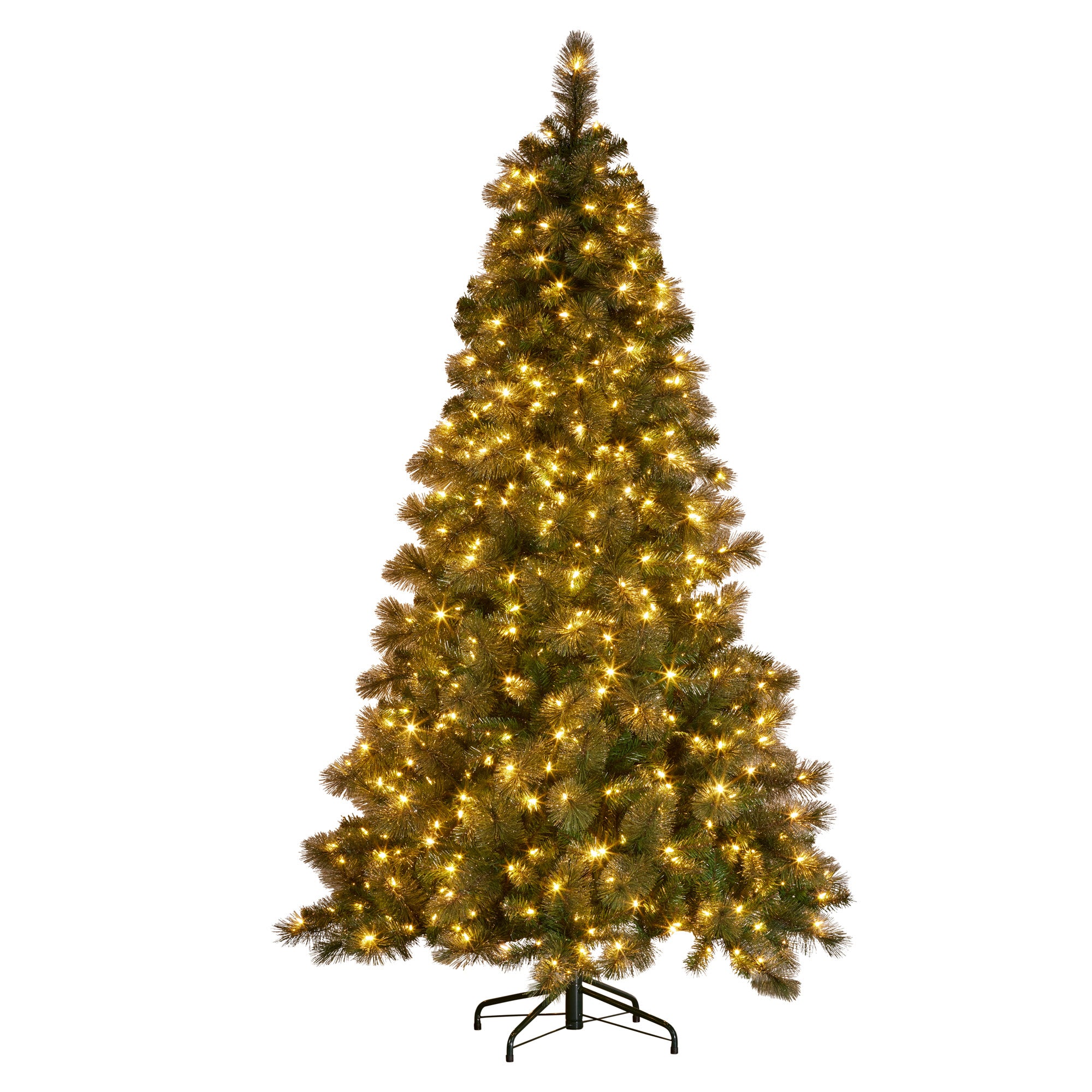 Christabelle 9ft Christmas Tree Glittery Gold Pine Needles 850 Led Lights Xmas 4