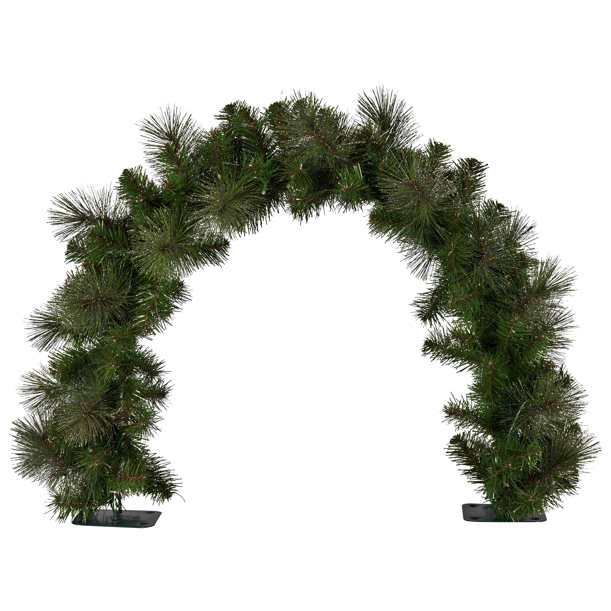 Christabelle 60cm Tabletop Christmas Archway Garland with LED Lights Gold Mantle Decoration Ornament 5