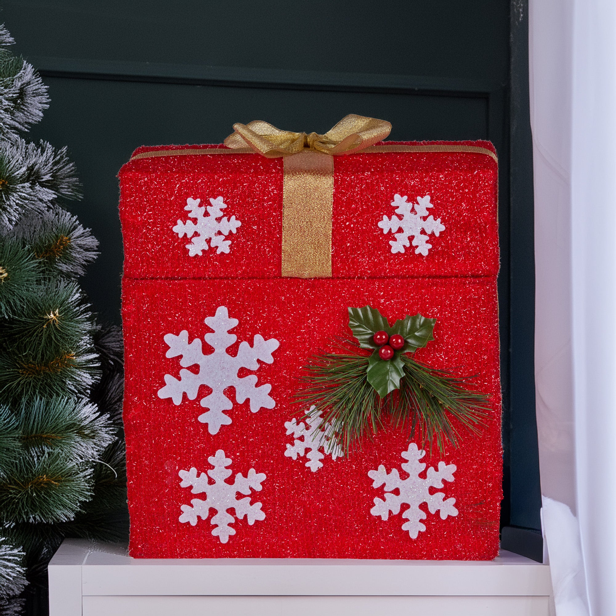 Christabelle Animated Santa Gift Box Led Christmas Tree Decoration Xmas Ornament 6