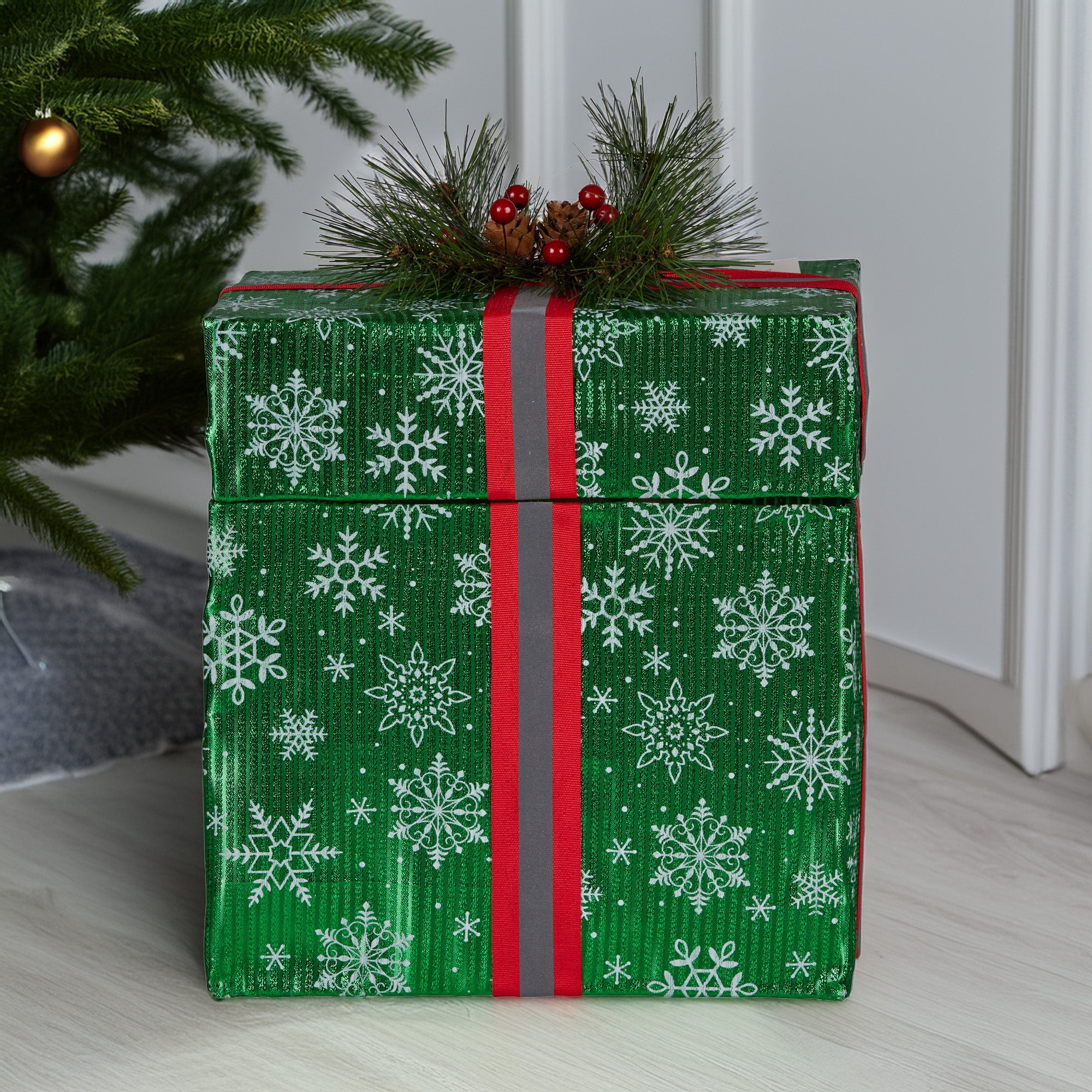 Christabelle Animated Elf Gift Box Led Lights Christmas Tree Decoration Ornament 6