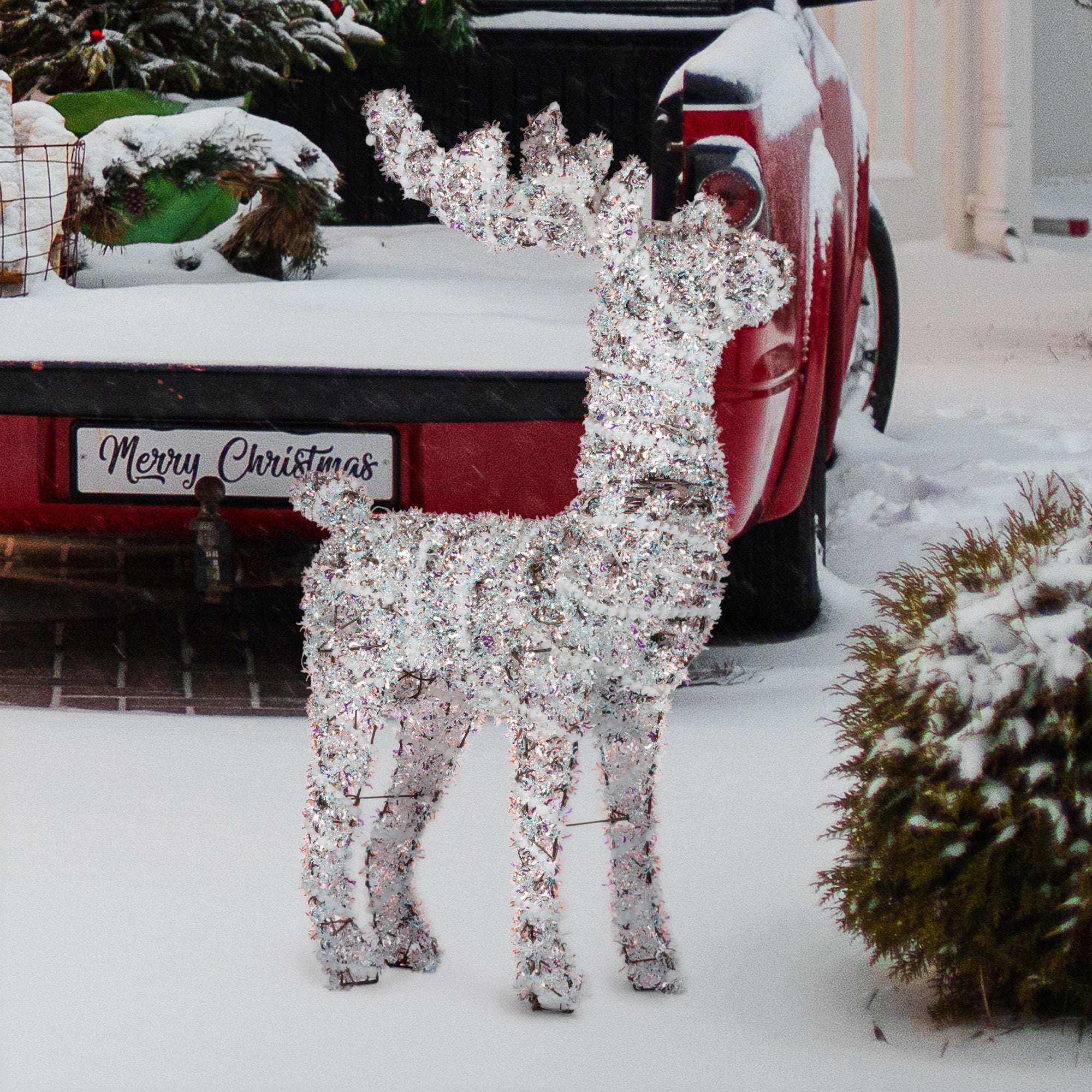 Christabelle 112cm Animated Reindeer Christmas LED Lights Indoor Outdoor Yard Statue Decoration 6