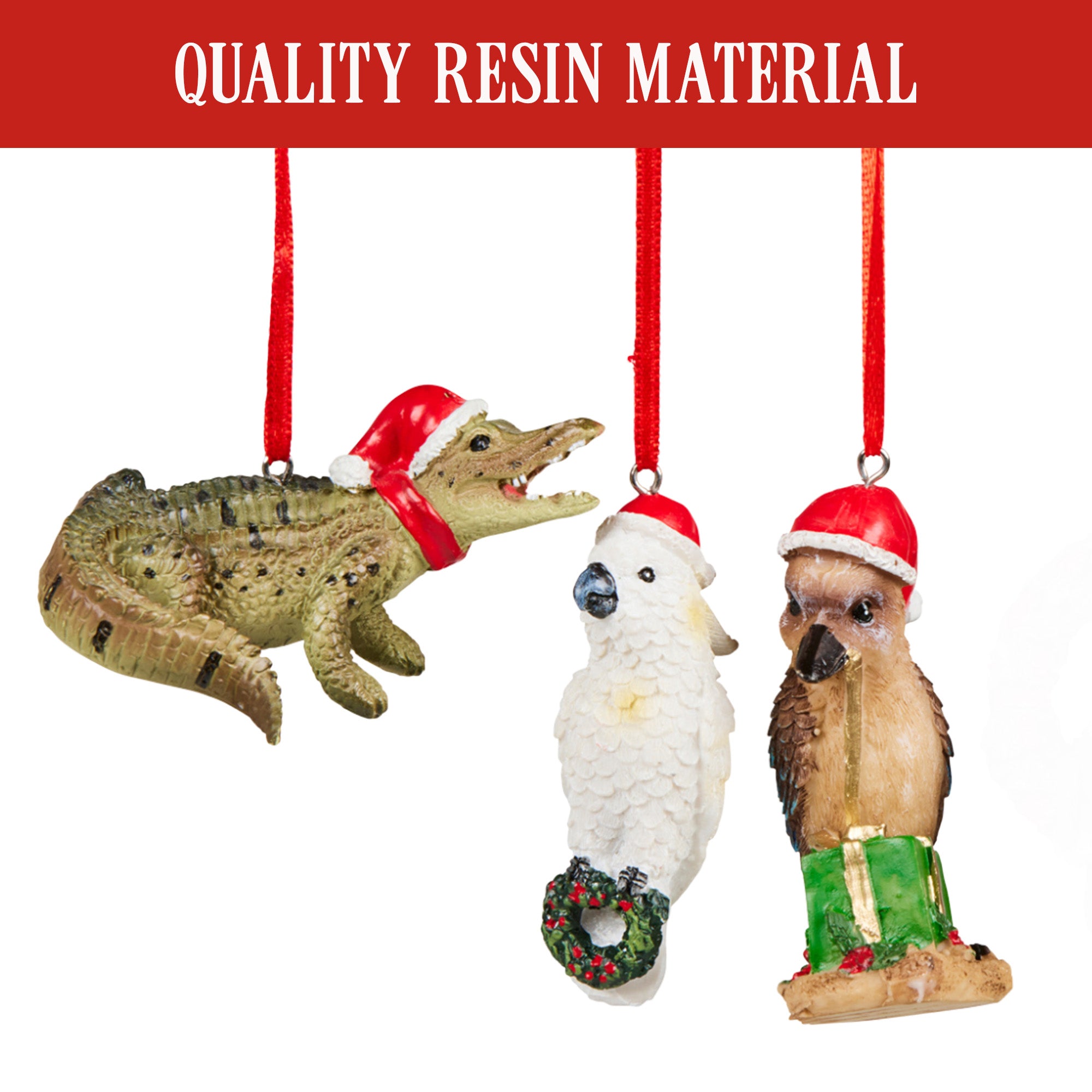 Christabelle Christmas Aussie Animals Pack of 6 Baubles Tree Decoration Ornaments Gift Pack 8
