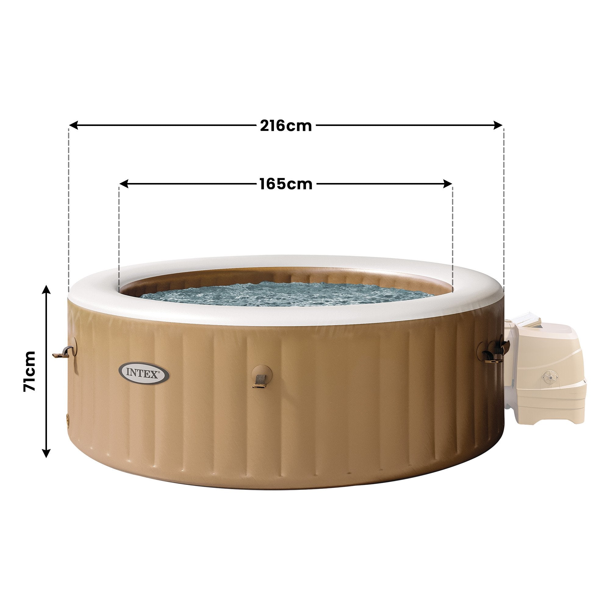 Intex PureSpa Bubble Massage Inflatable Hot Tub - 6-Person 3