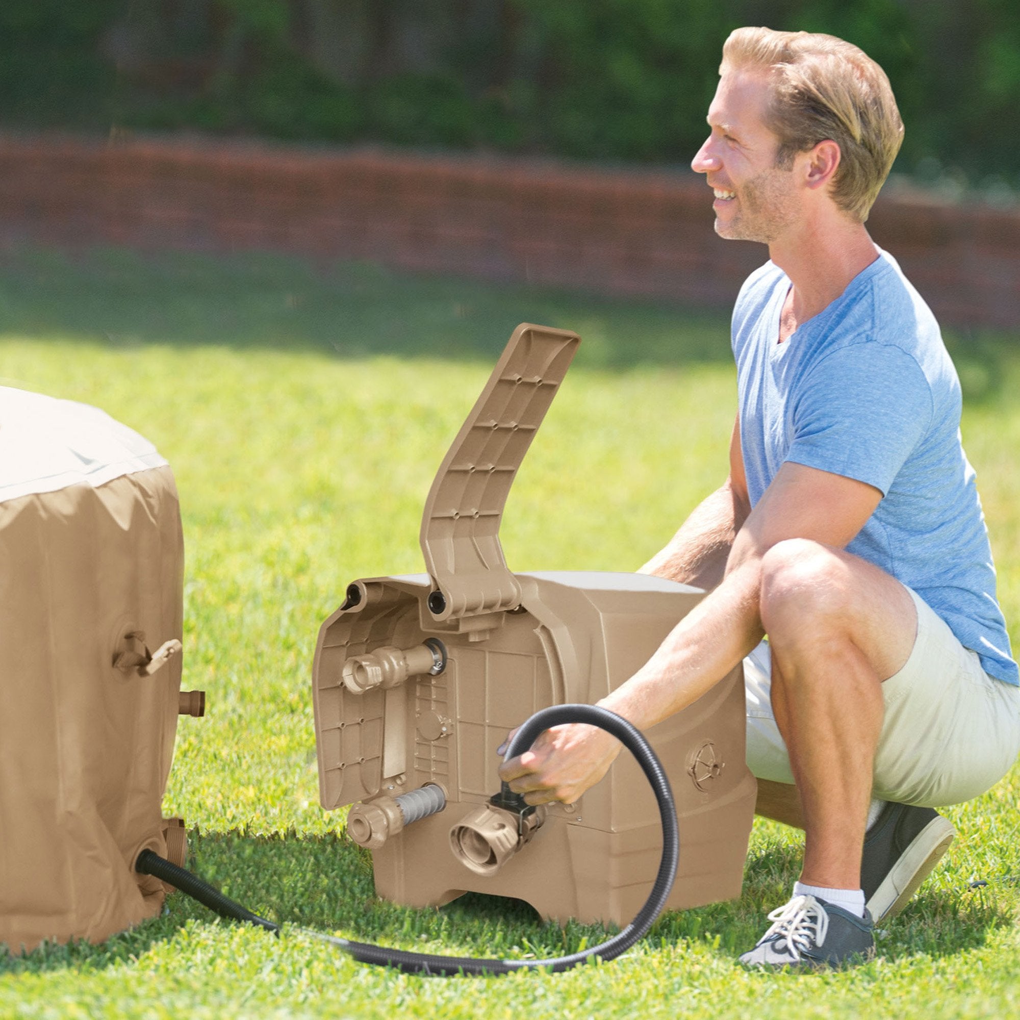 Intex PureSpa Bubble Massage Inflatable Hot Tub - 6-Person 6