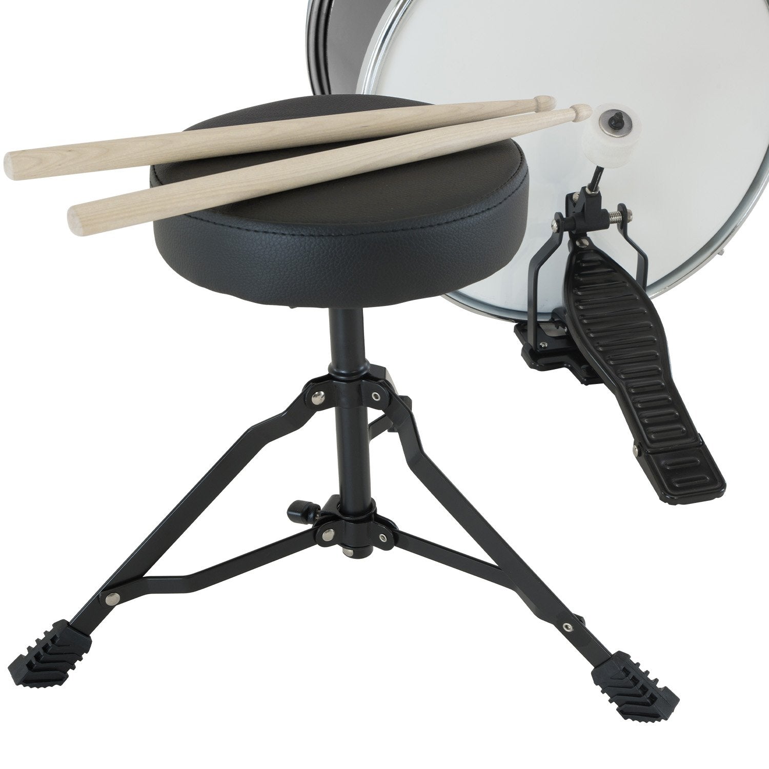 Karrera Children's 4pc Drum Kit - Black 7