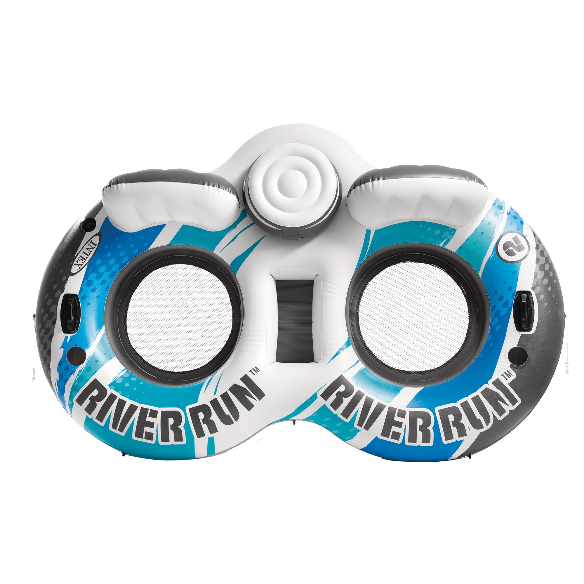 Intex River Run 2 Blue Rapids Inflatable Floating Lake Tube 4