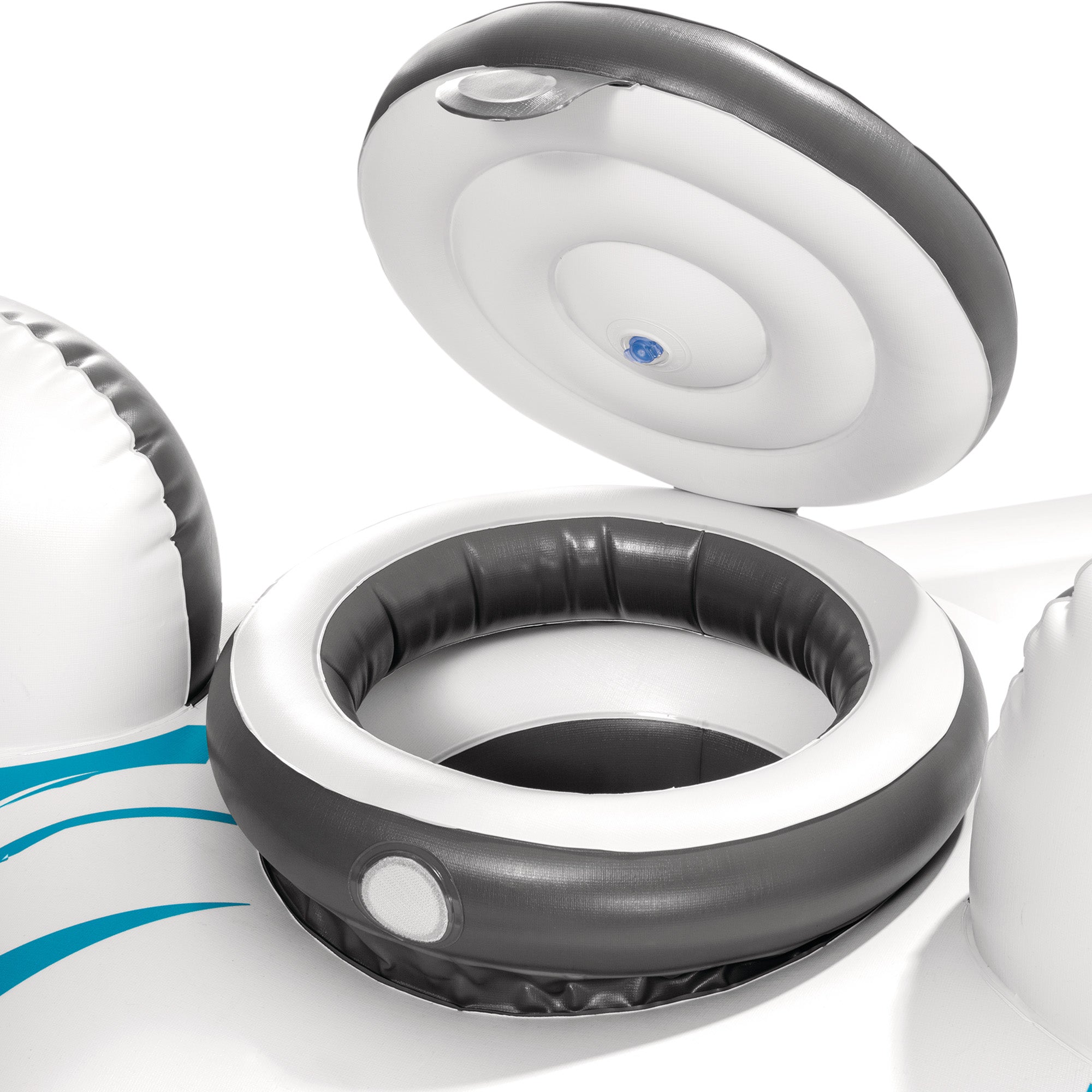 Intex River Run 2 Blue Rapids Inflatable Floating Lake Tube 6