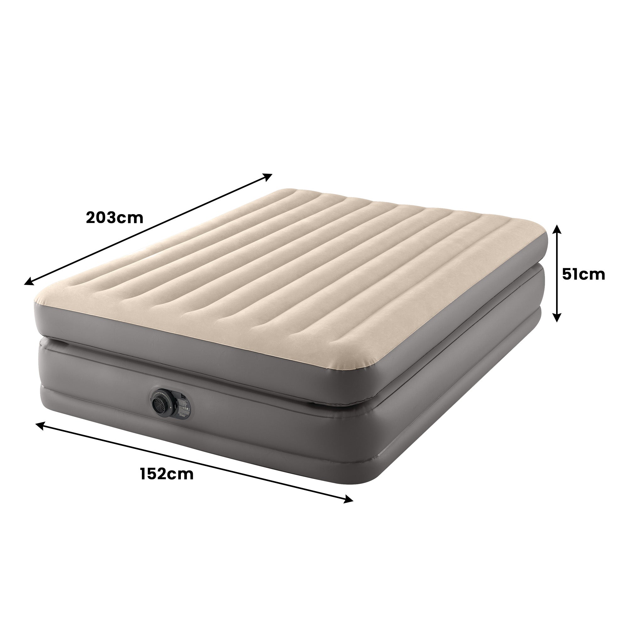 Intex Dura-Beam Plus Queen Prime Comfort Elevated Air Mattress 3