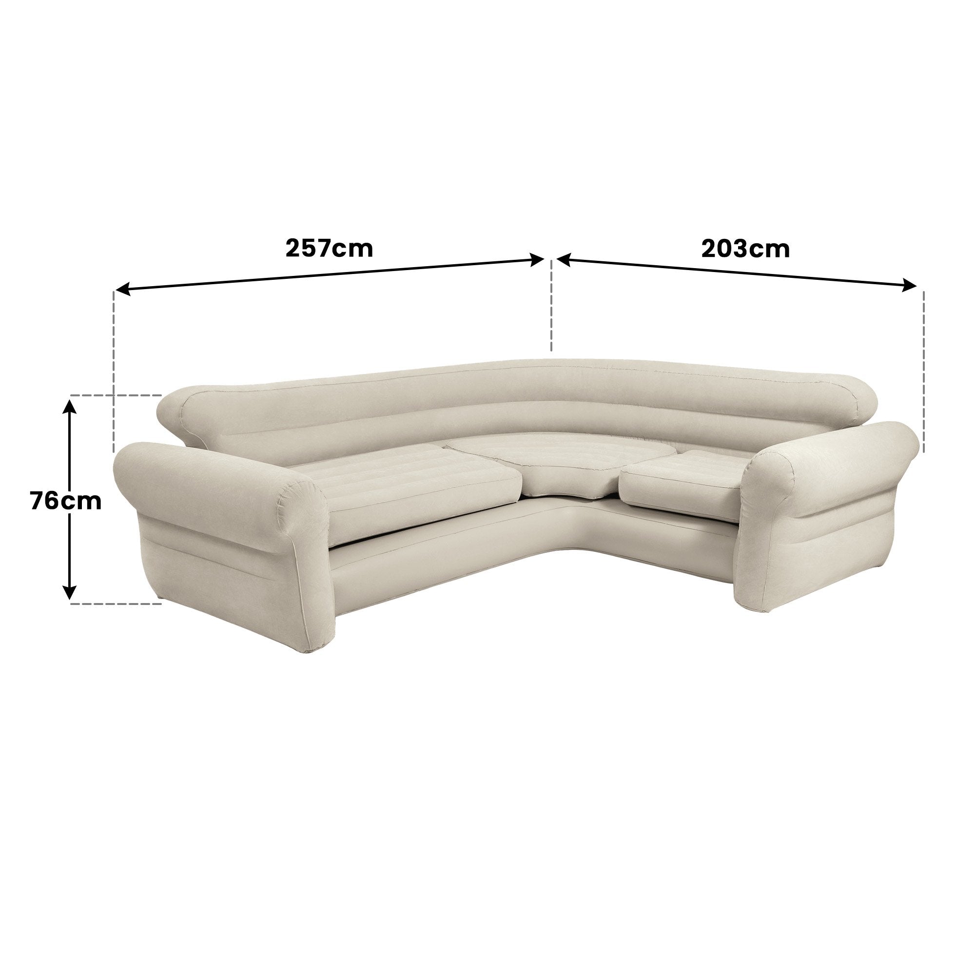 Intex Corner Sofa Inflatable Couch - L-shaped Corner Sofa 3