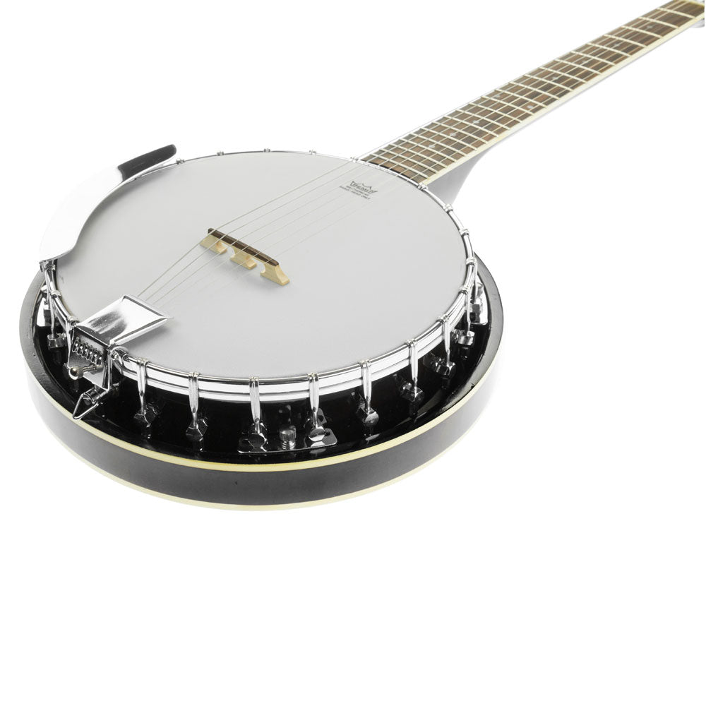 Karrera 6 String Resonator Banjo -  Black 3