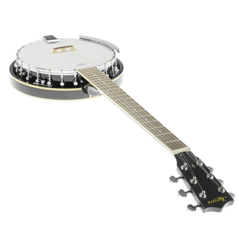 Karrera 6 String Resonator Banjo -  Black 5
