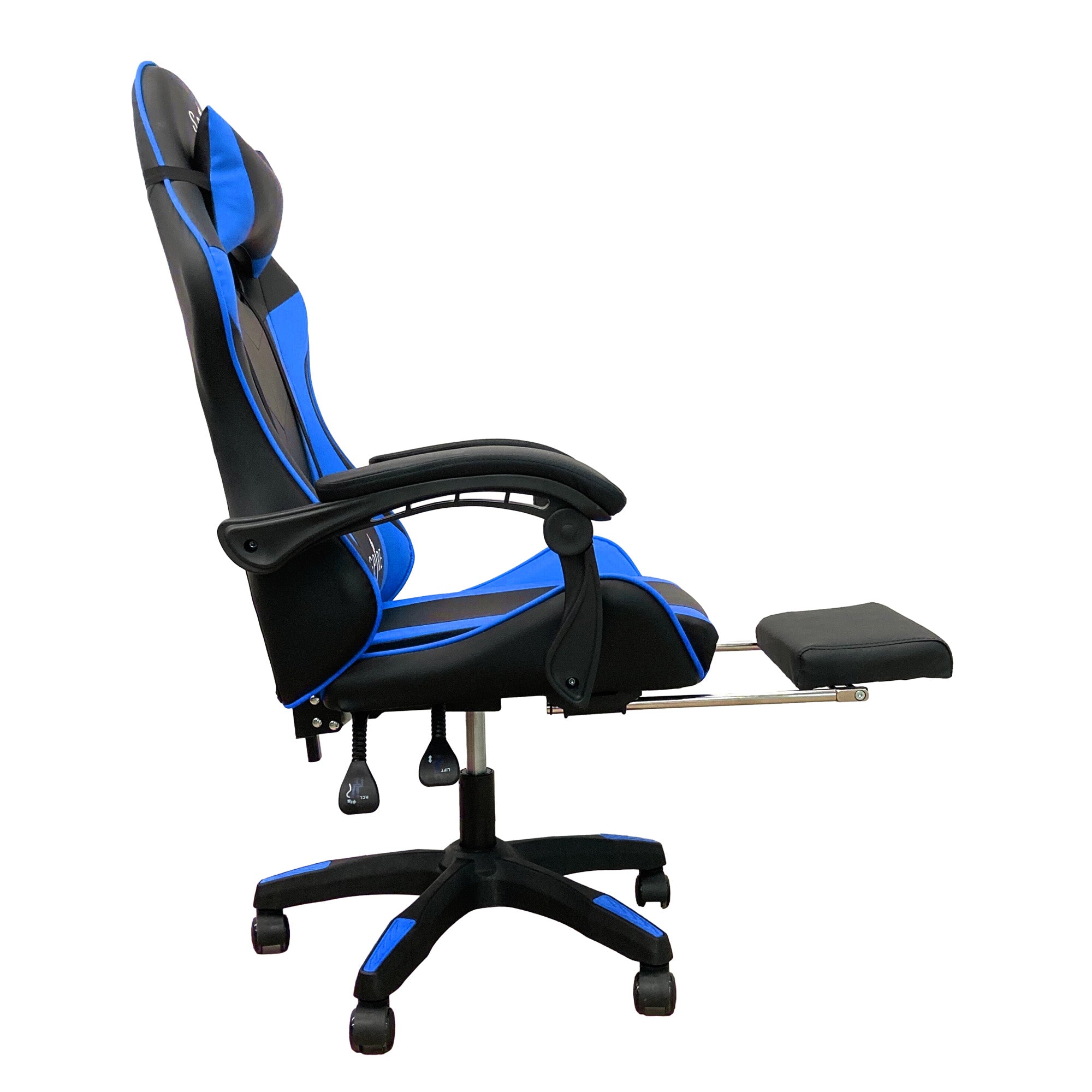 Intex Spire Zinc Blue And Black Adjustable Gaming/office Chair 4