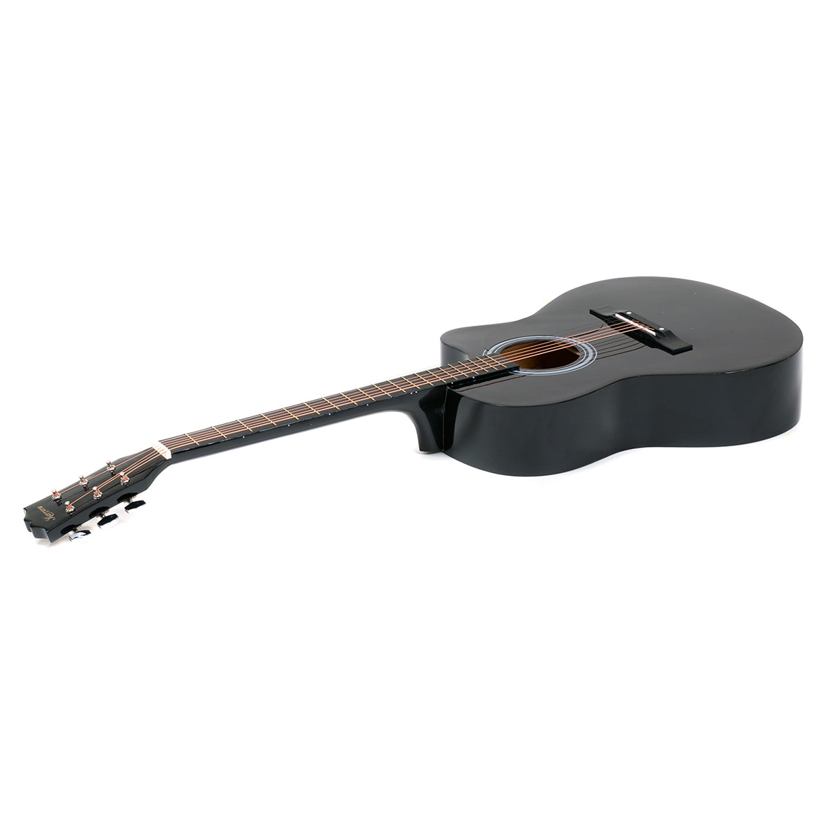 Karrera Acoustic Cutaway 40in Guitar - Black 3