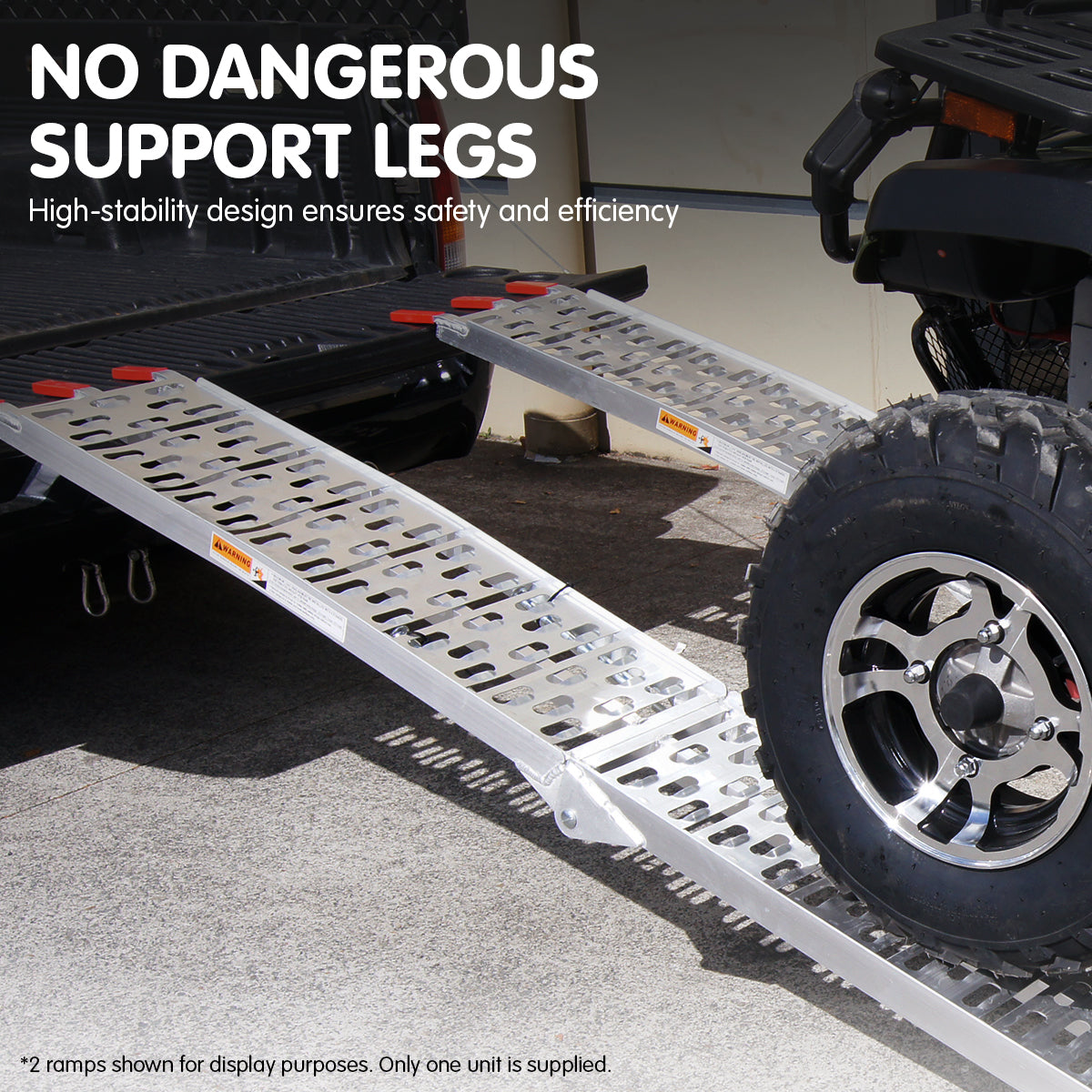 Kartrite Aluminium Folding Loading Ramp Atv Motorbike Motorcycle Golf Buggy Trailer 4