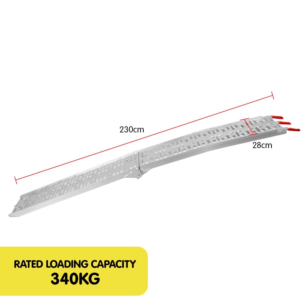 Kartrite Aluminium Folding Loading Ramp Atv Motorbike Motorcycle Golf Buggy Trailer 5