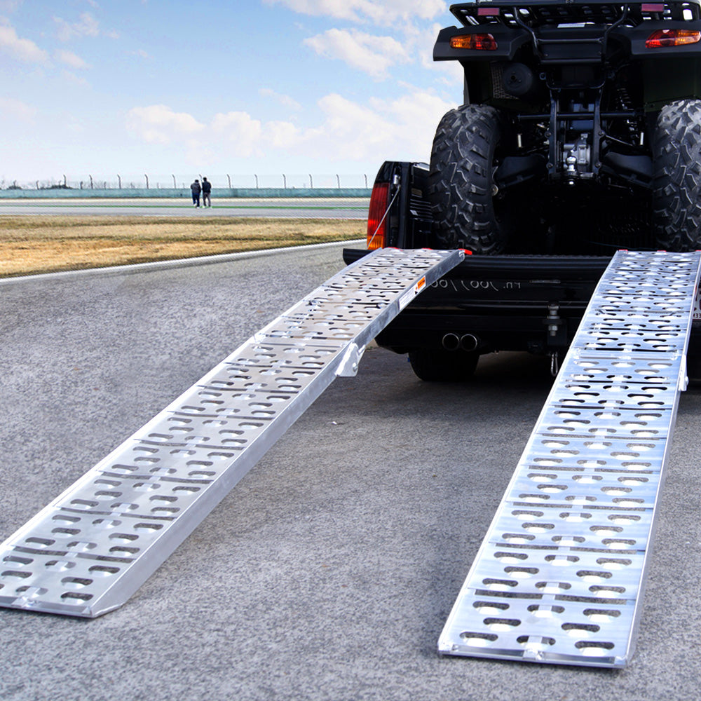 Kartrite 2x Aluminium Folding Loading Ramps ATV Motorbike 6