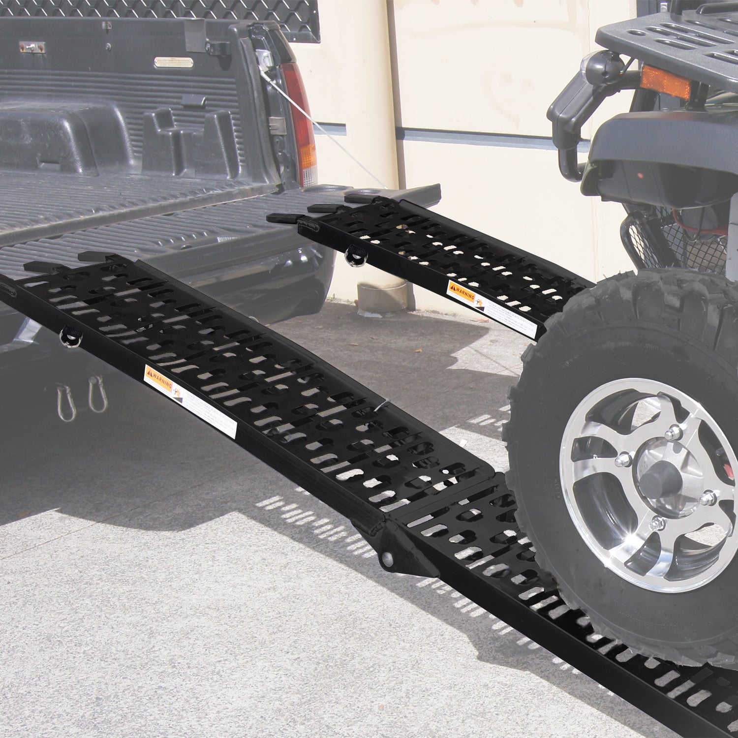 Rigg 2x Aluminium ATV Loading Ramp Foldable - Black 8