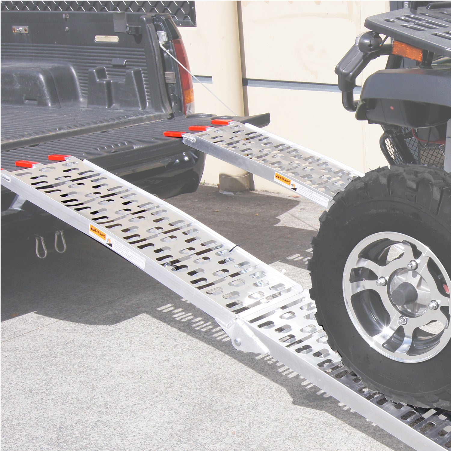 Rigg 2 x Aluminium ATV Loading Ramp Foldable - Silver 7