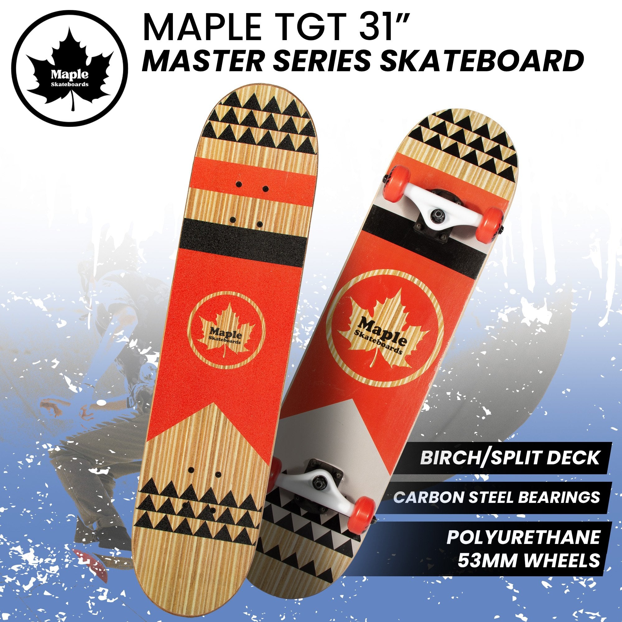 Kryptonics Kids Maple Tgt 31-inch Masters Series Popsicle Skateboard 9