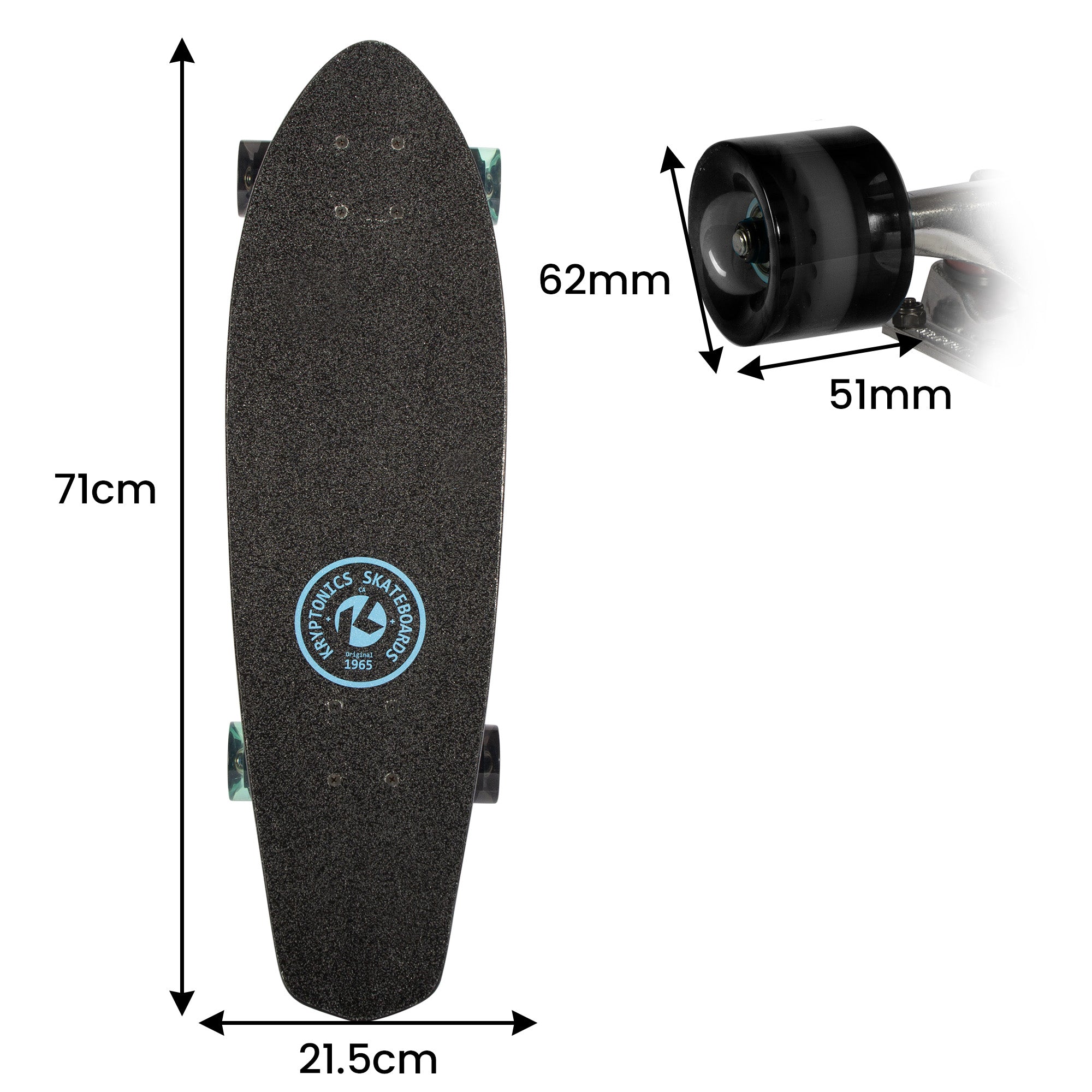 Kryptonics 28-inch Cruiser Board - Negative 10