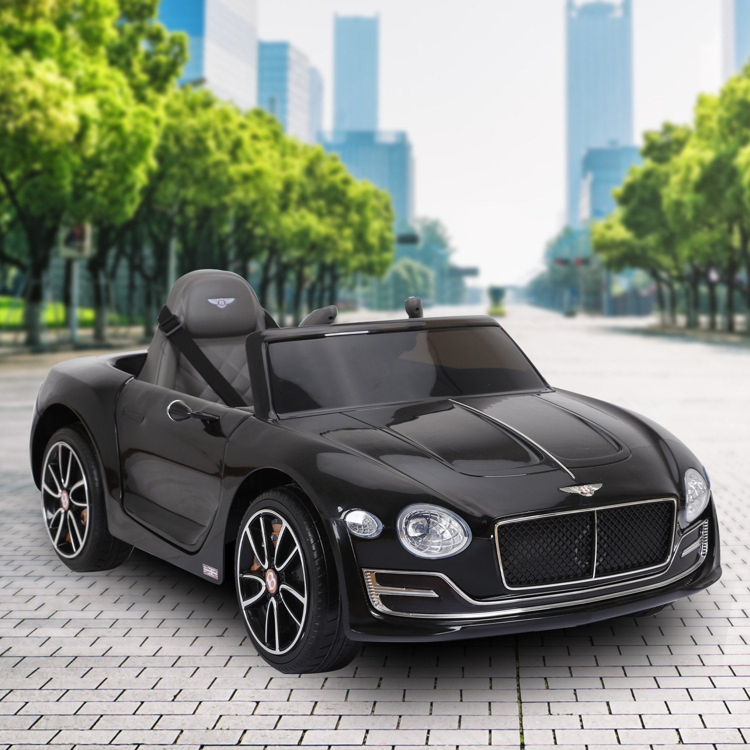 Kahuna Bentley Exp 12 Licensed Speed 6E Electric Kids Ride On Car Black 12