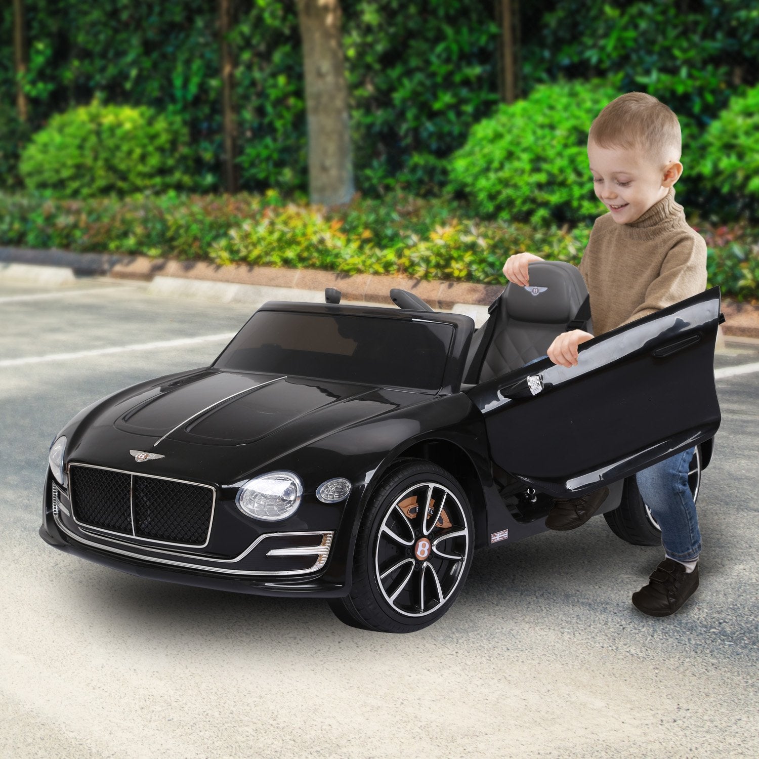 Kahuna Bentley Exp 12 Licensed Speed 6E Electric Kids Ride On Car Black 6