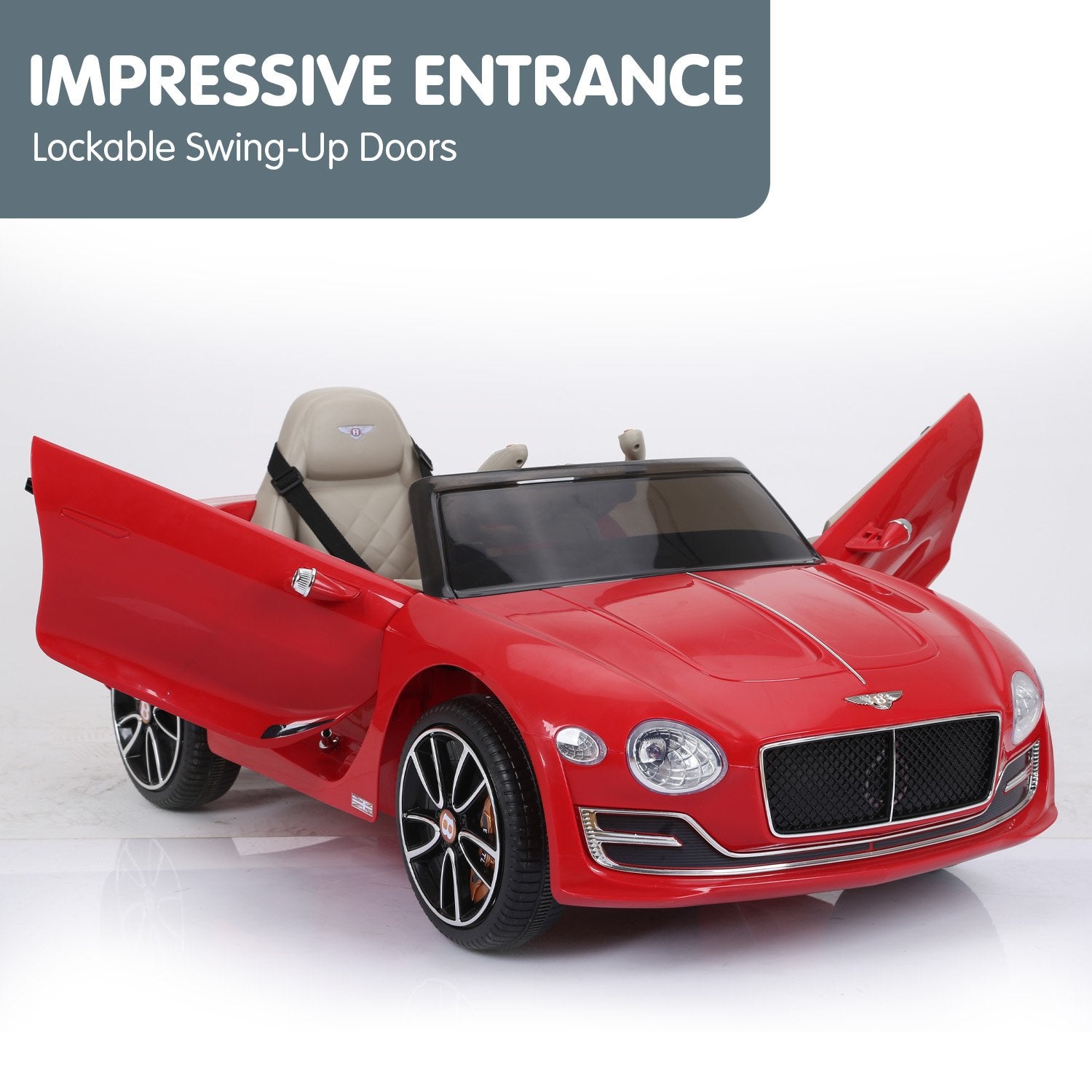 Kahuna Bentley Exp 12 Speed 6E Licensed Kids Ride On Electric Car Remote Control - Red 7