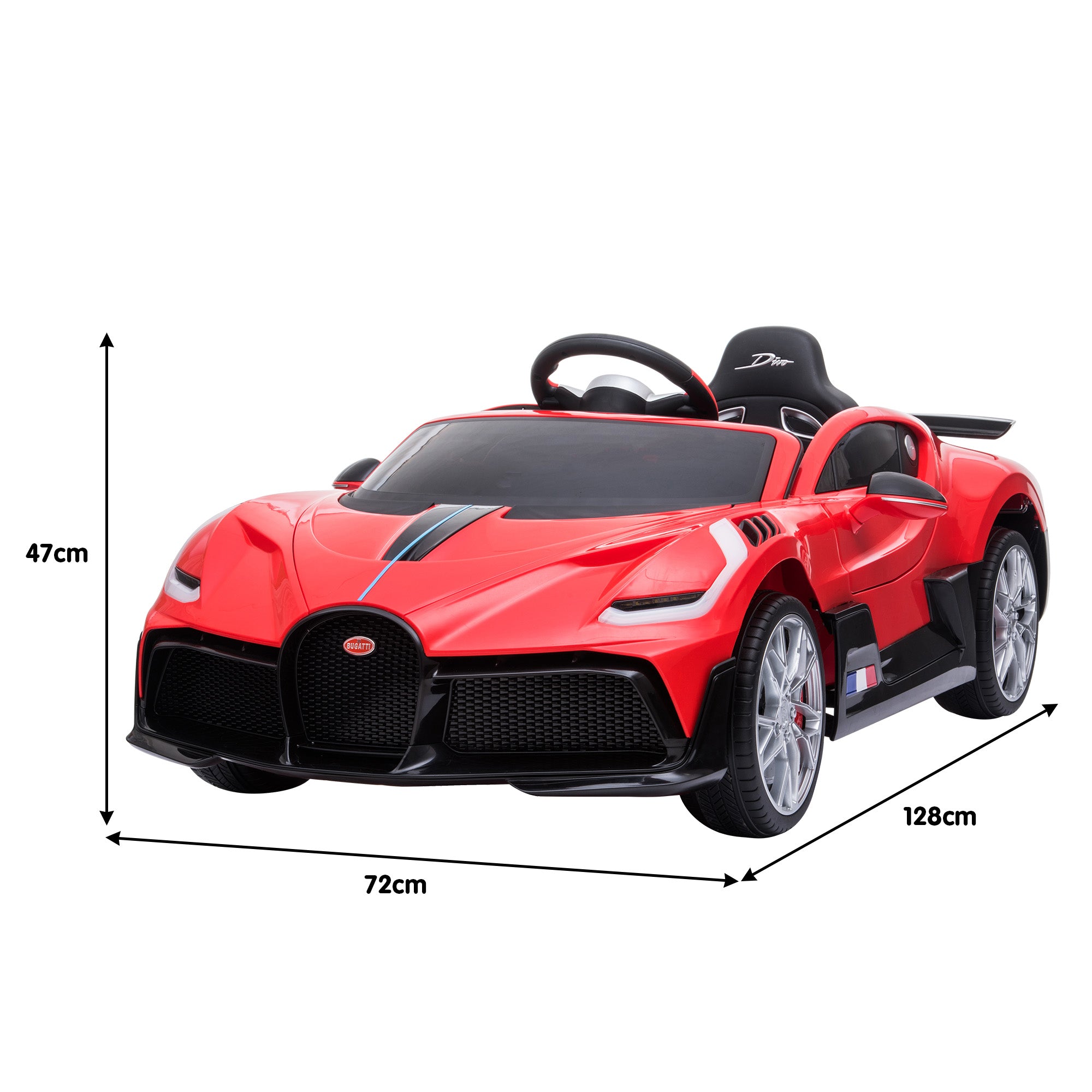 Kahuna Licensed Bugatti Divo Kids Electric Ride On Car - Red 3
