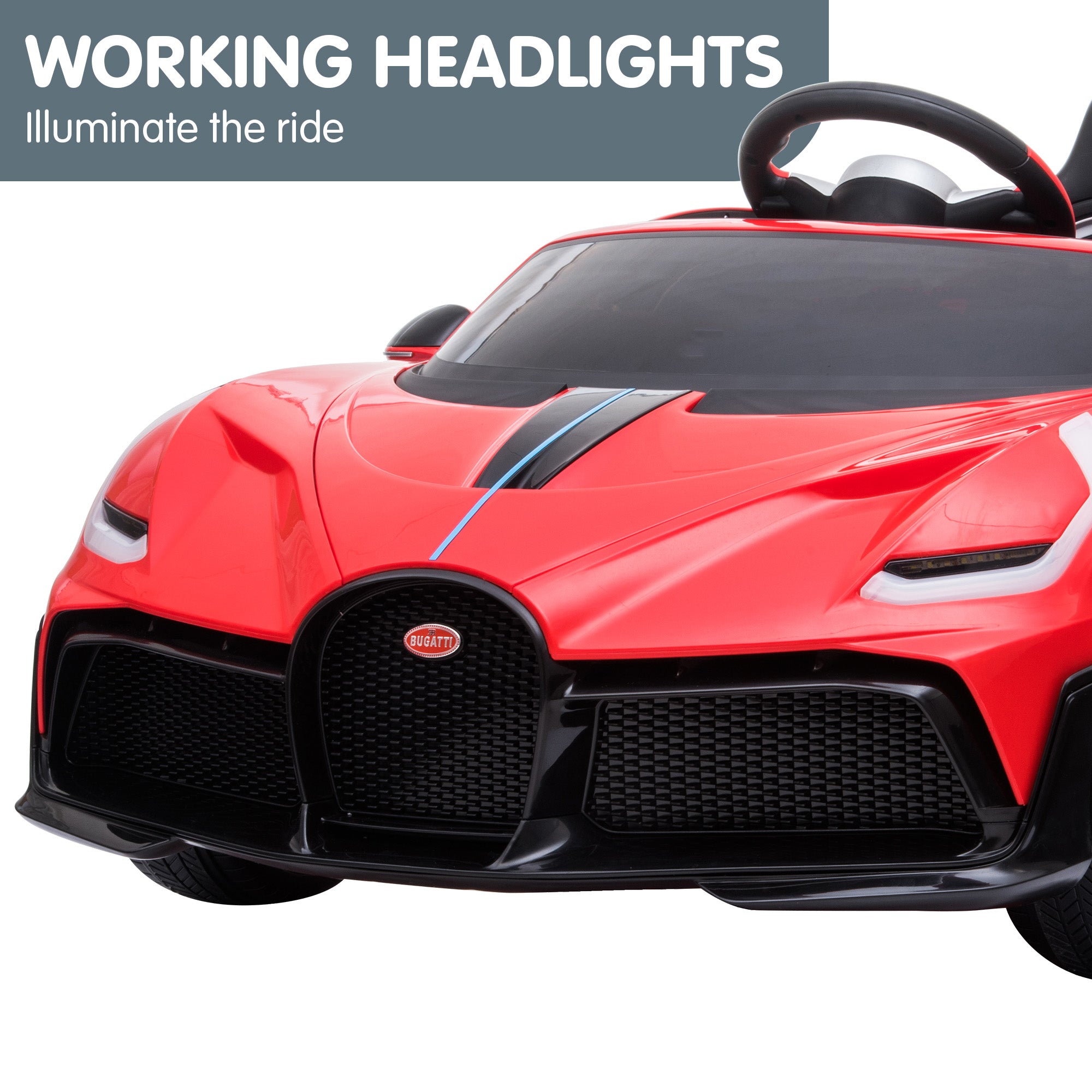 Kahuna Licensed Bugatti Divo Kids Electric Ride On Car - Red 6