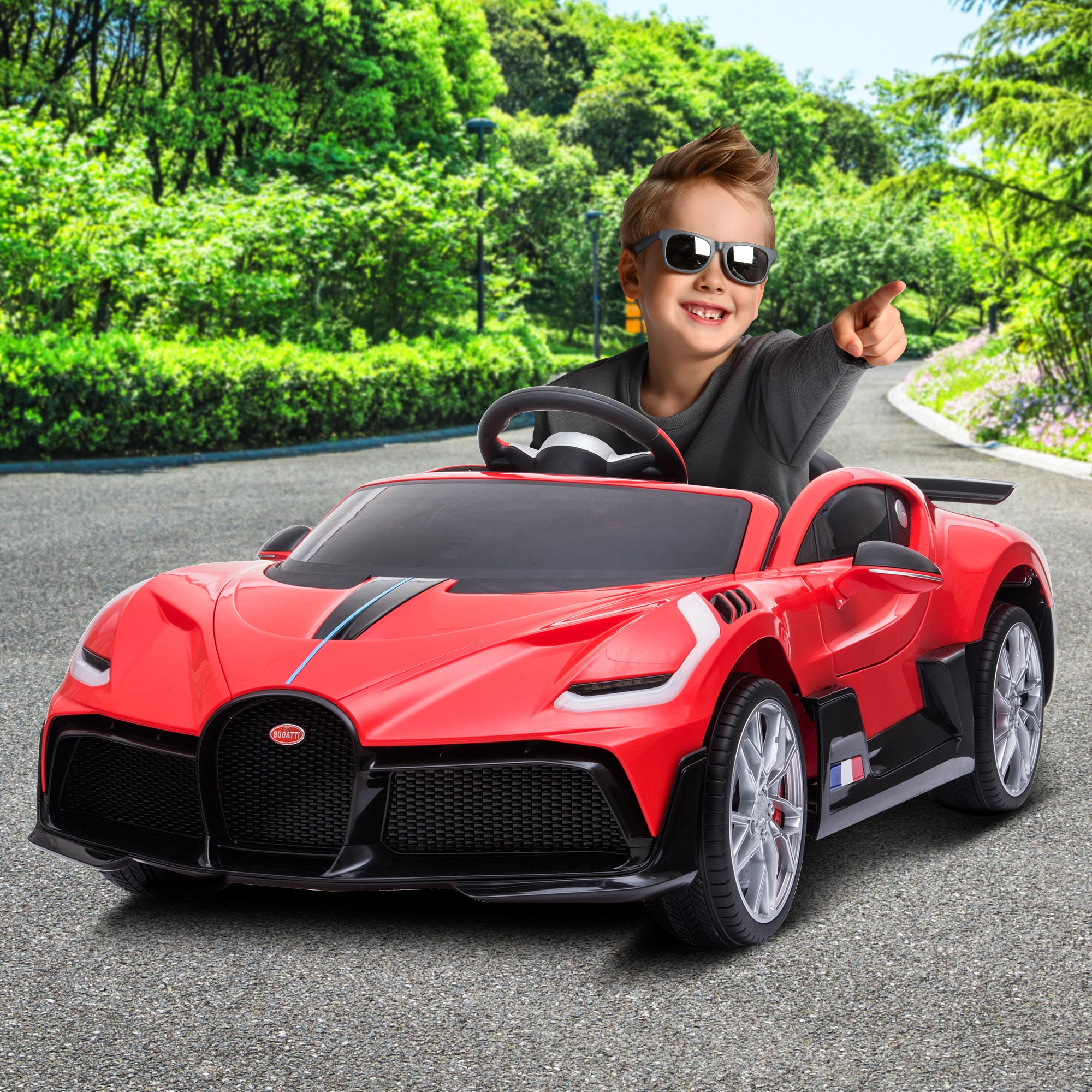 Kahuna Licensed Bugatti Divo Kids Electric Ride On Car - Red 11