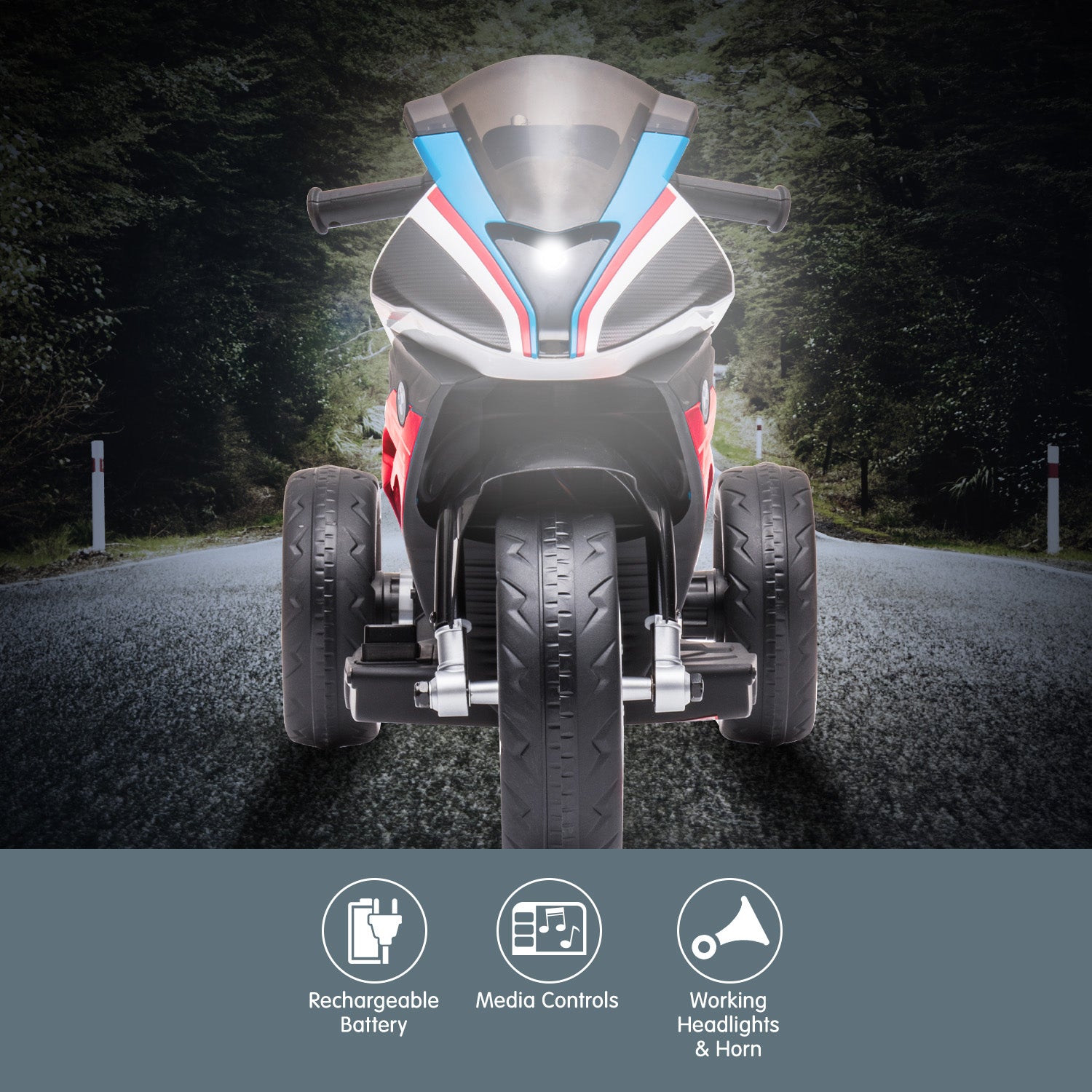 Kahuna Bmw Hp4 Race Kids Ride-on Motorbike In Red 5