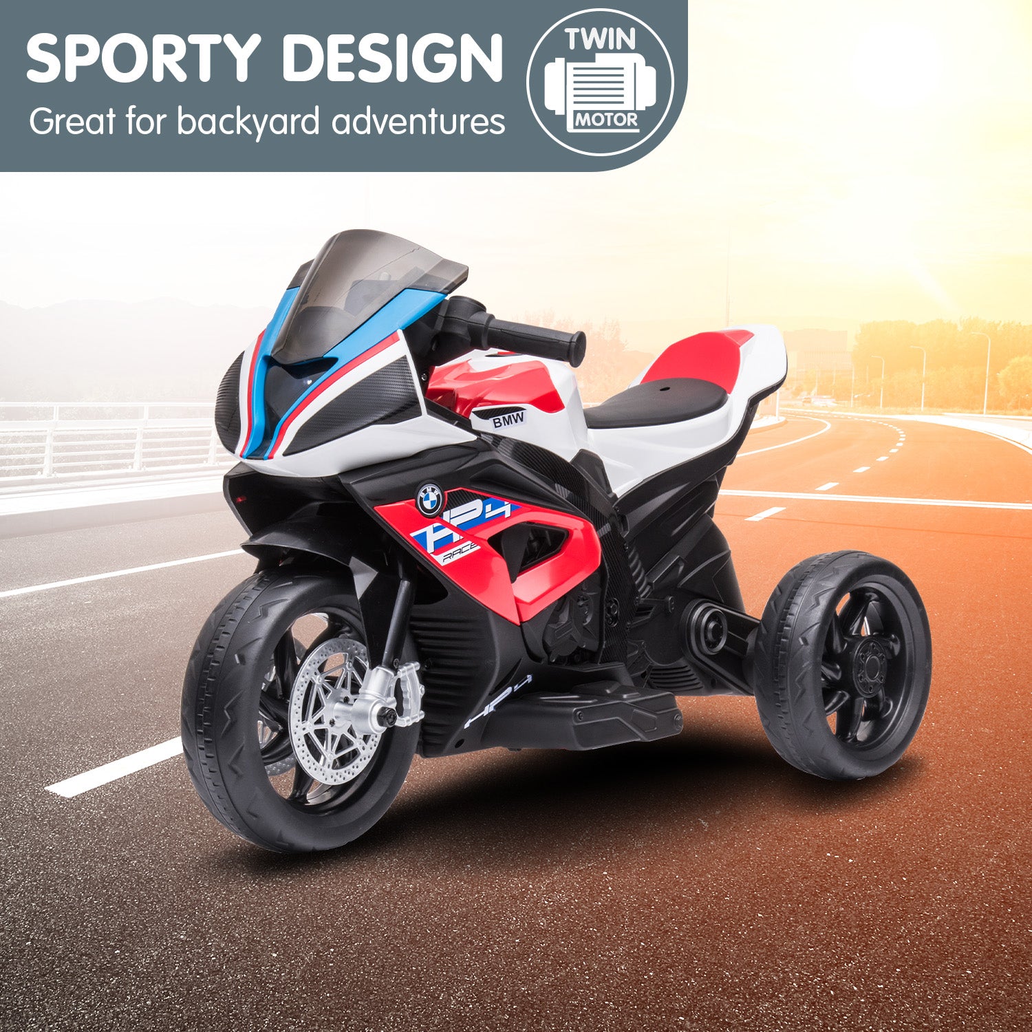 Kahuna Bmw Hp4 Race Kids Ride-on Motorbike In Red 6
