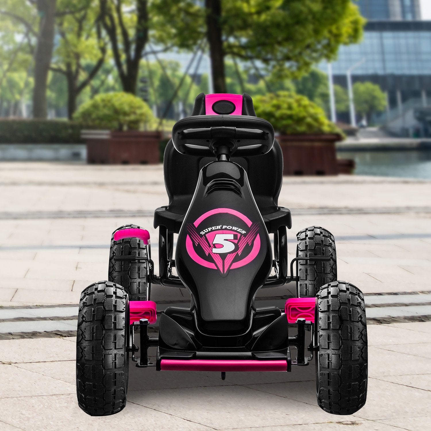 Kahuna G18 Kids Ride On Pedal Go Kart - Rose Pink 5