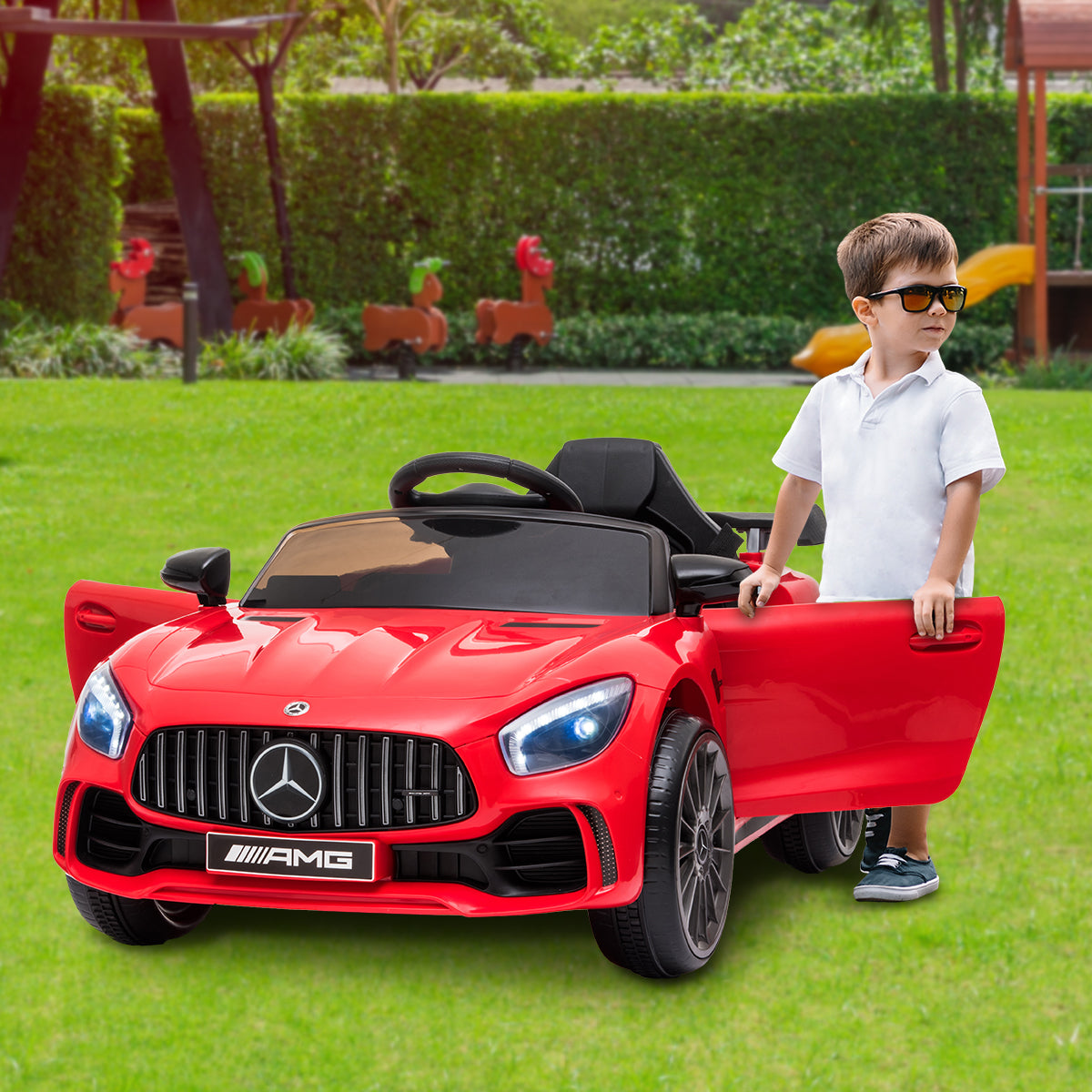 Kahuna Mercedes Benz Licensed Kids Electric Ride On Car Remote Control - Red 3