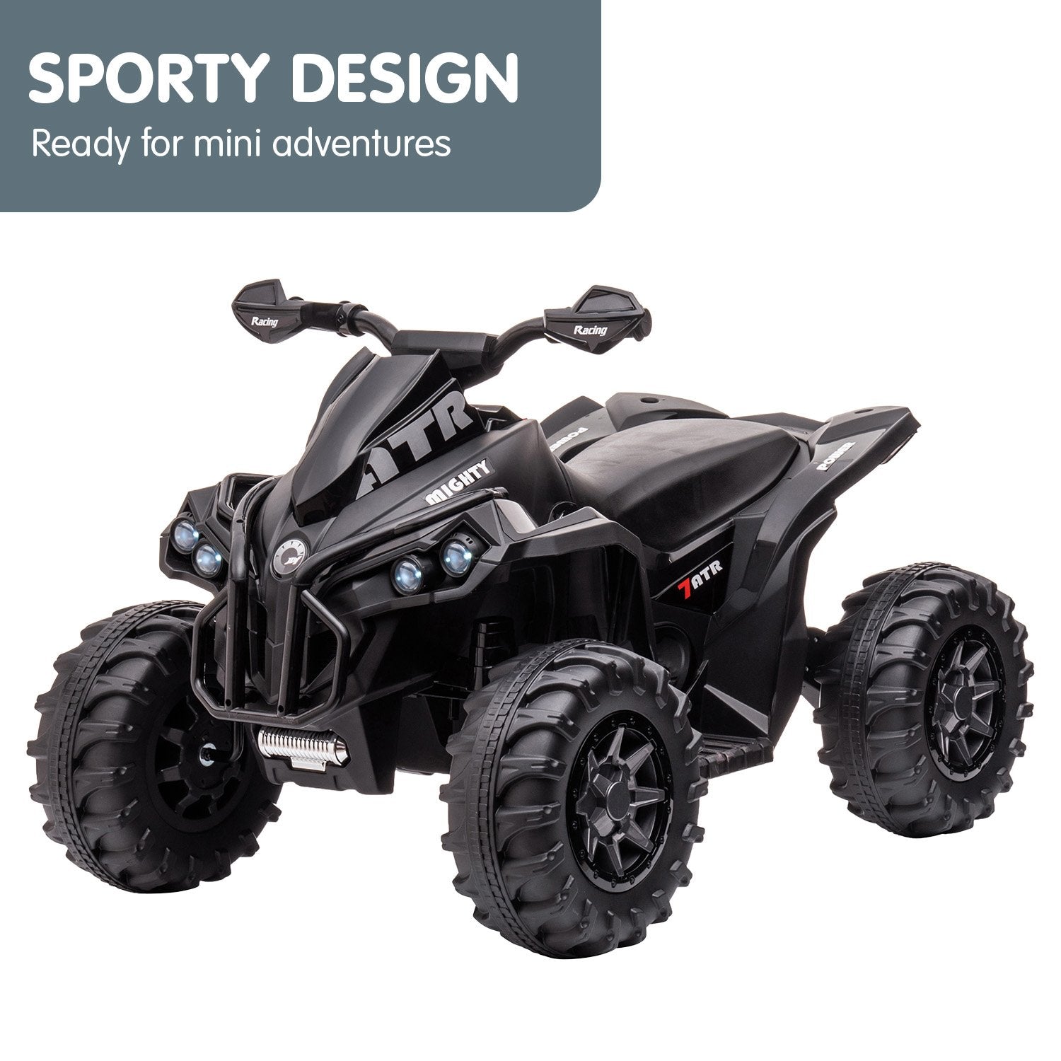 Kahuna GTS99 Kids Electric Ride On Quad Bike Toy ATV 50W - Black 3
