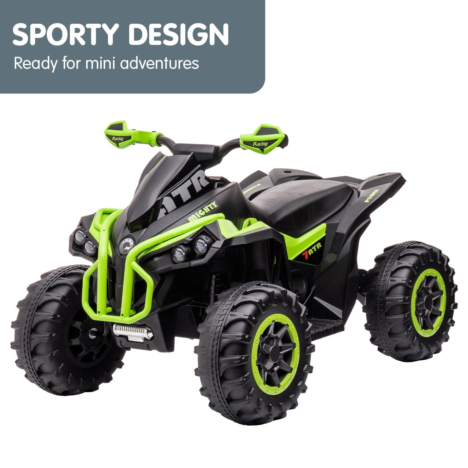 Kahuna GTS99 Kids Electric Ride On Quad Bike Toy ATV 50W - Green 3