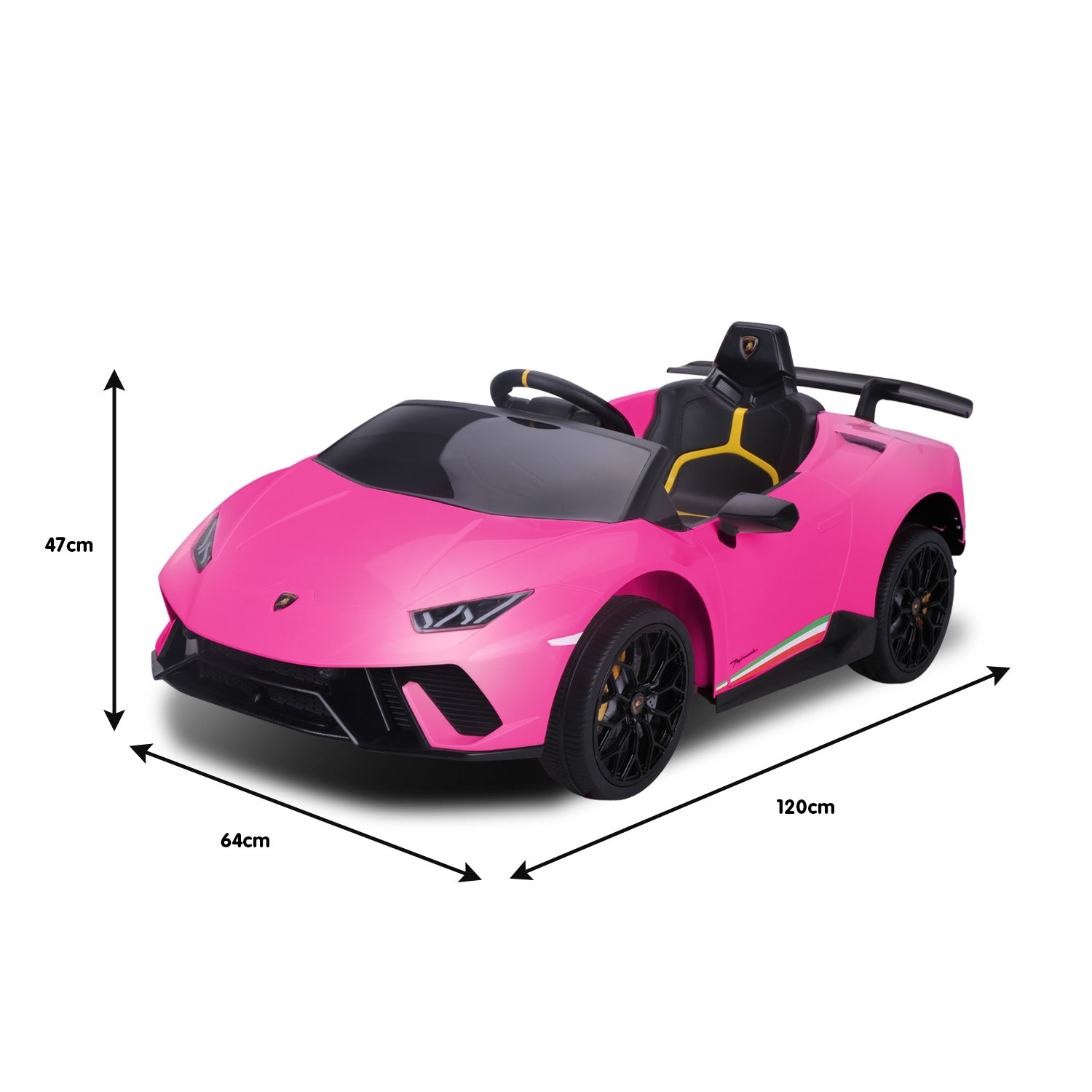 Kahuna Lamborghini Performante Kids Electric Ride On Car Remote Control by Kahuna - Pink 6
