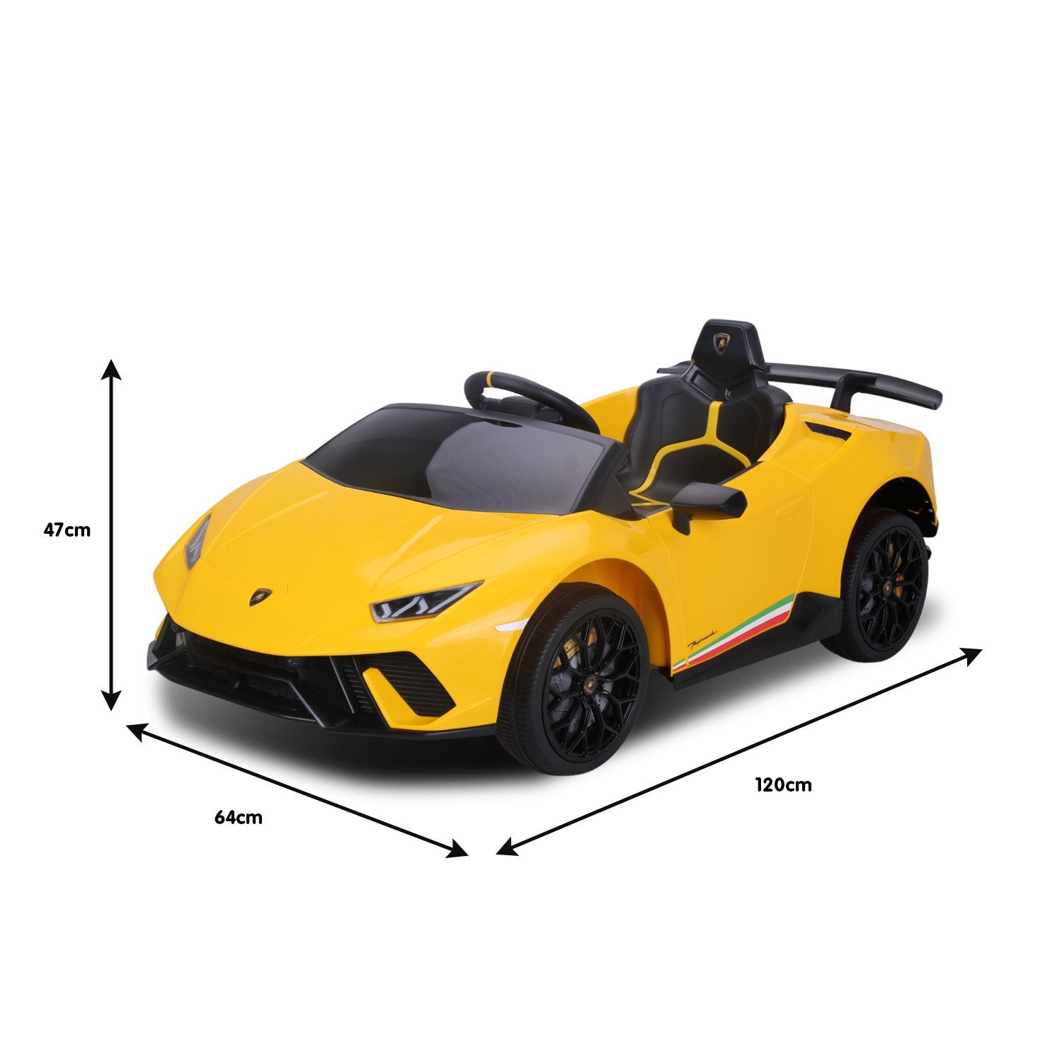 Kahuna Lamborghini Performante Kids Electric Ride On Car Remote Control - Yellow 6